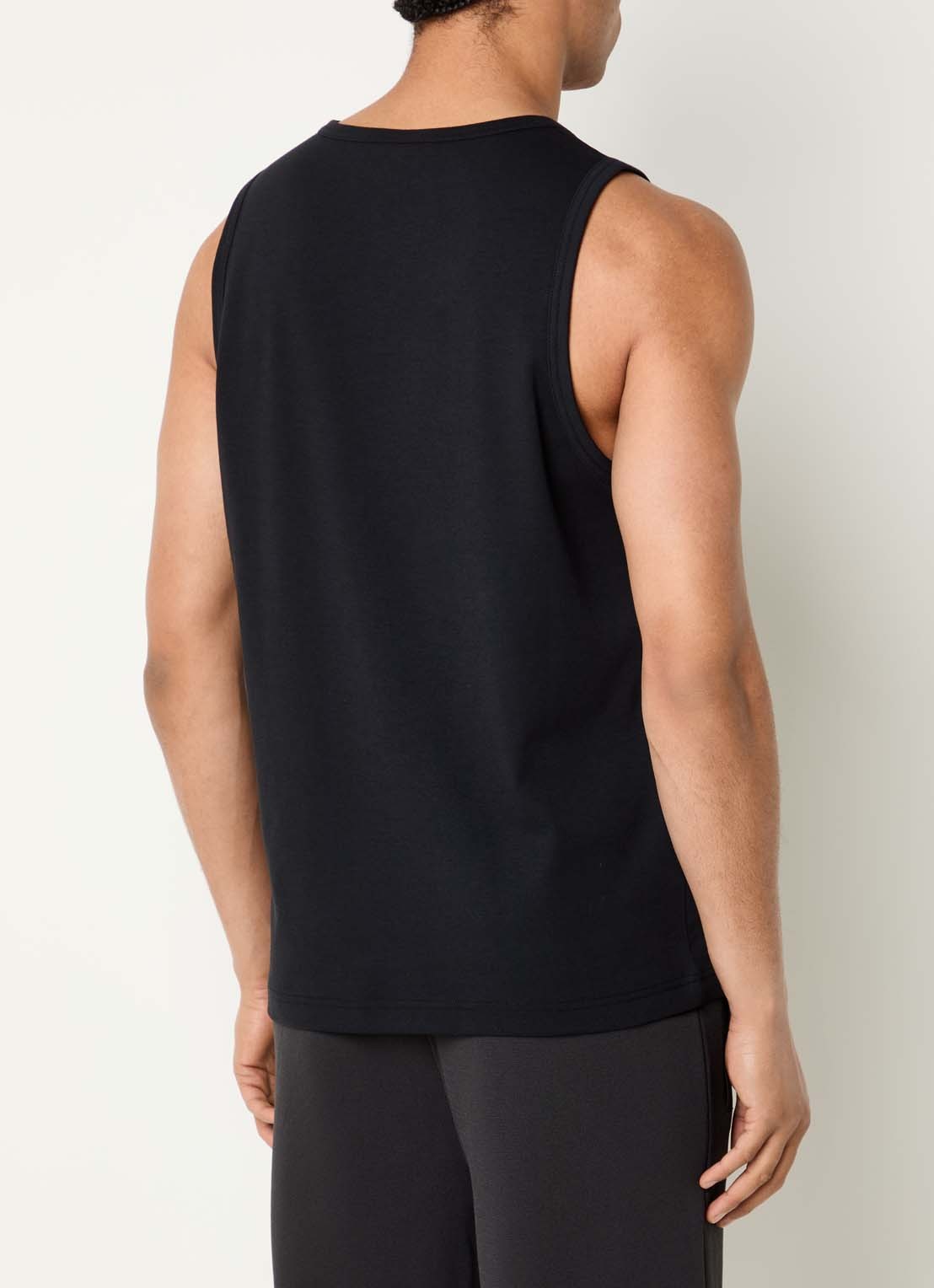 Armani Tanktop met ronde hals en logo - achterkant 2 grijs