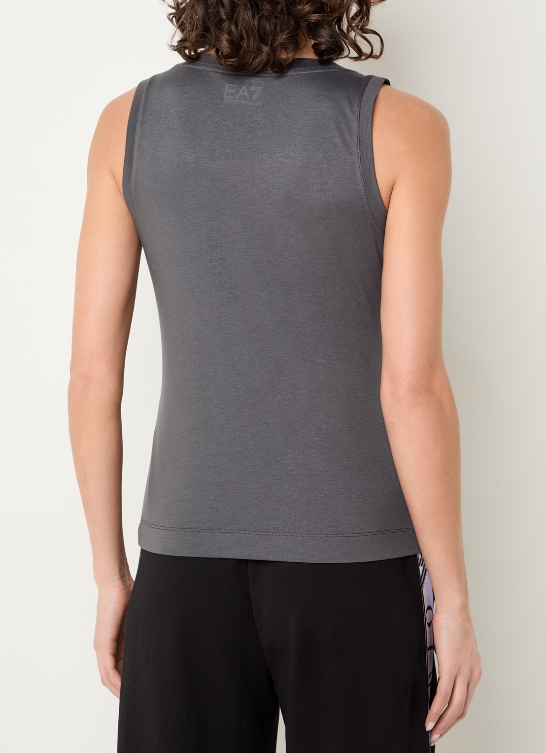 Armani Tanktop met strass  - achterkant 2 donkergrijs