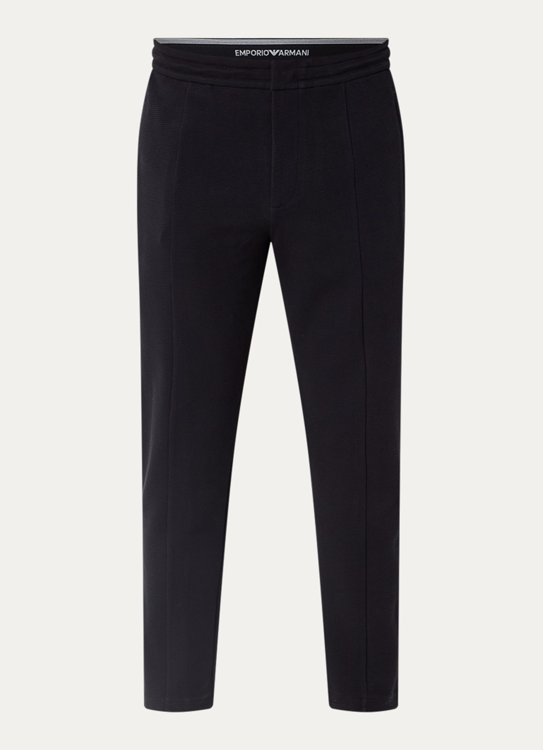 Armani Tapered fit broek met steekzakken - voorkant 4 donkerblauw