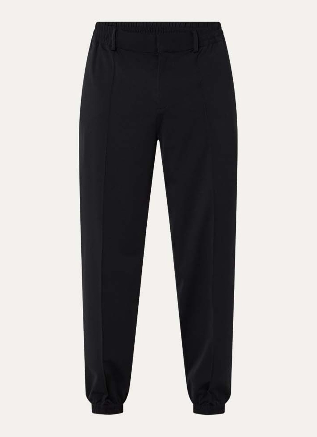 Armani Tapered fit broek met steekzakken - voorkant donkerblauw