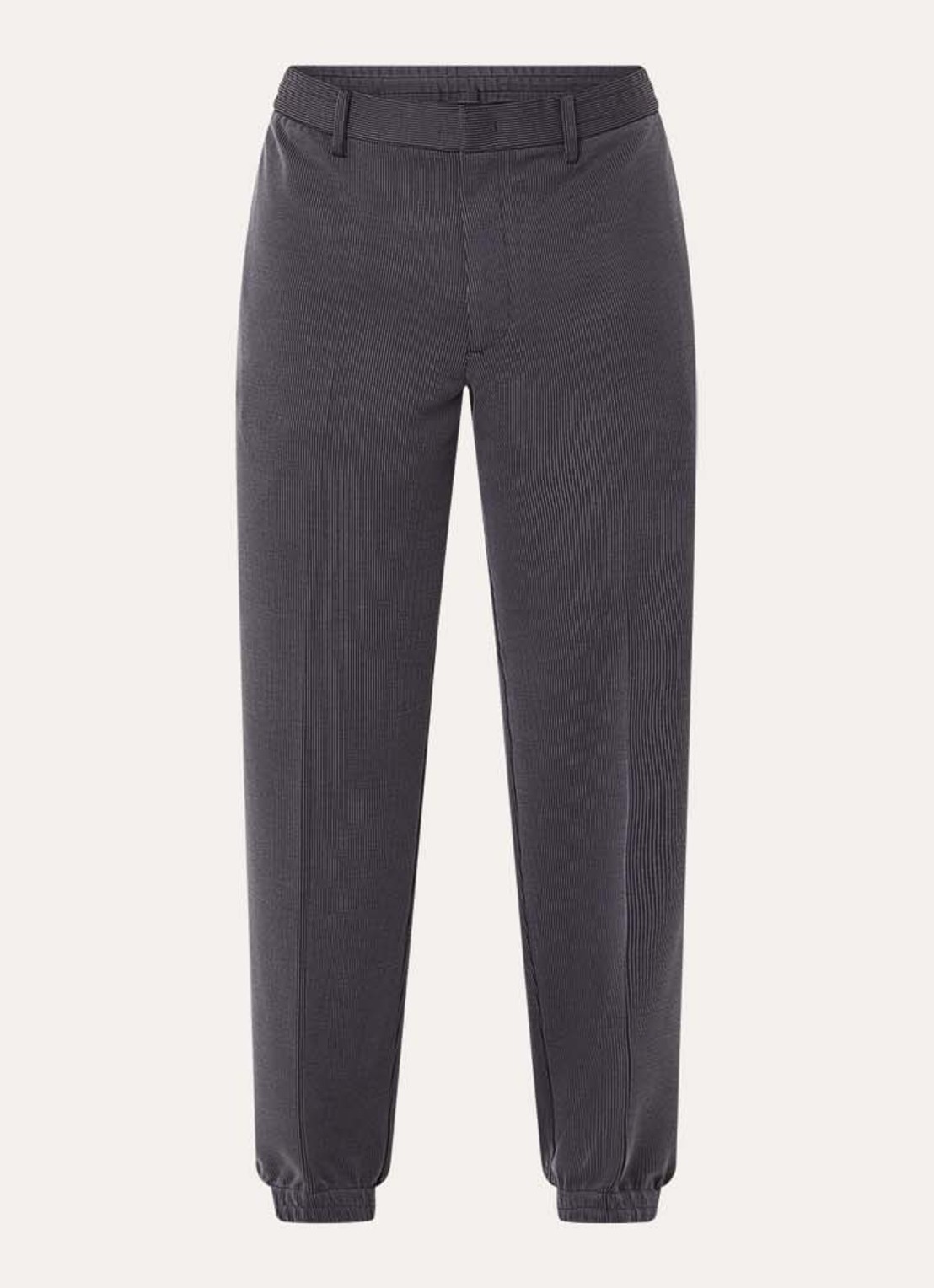 Armani Tapered fit broek met steekzakken - voorkant donkergrijs