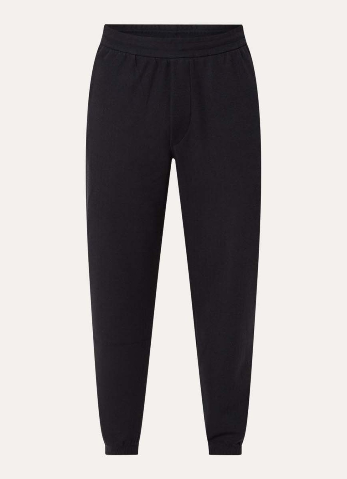 Armani Tapered fit broek met visgraatdessin en steekzakken - voorkant 2 donkerblauw