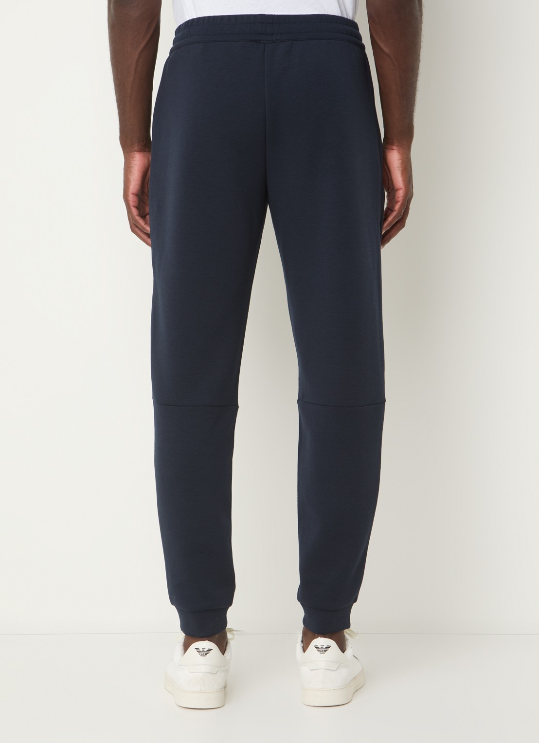 Armani Tapered fit joggingbroek met logo - achterkant indigo
