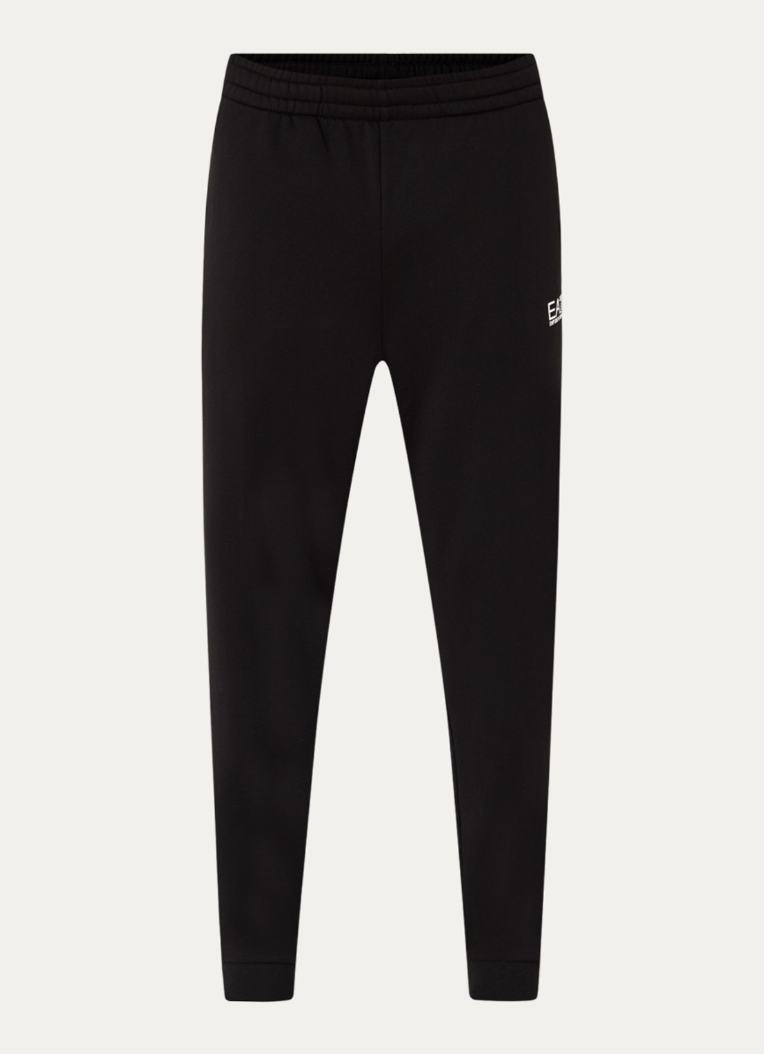 Armani Tapered fit joggingbroek met steekzakken en logo - voorkant 2 zwart