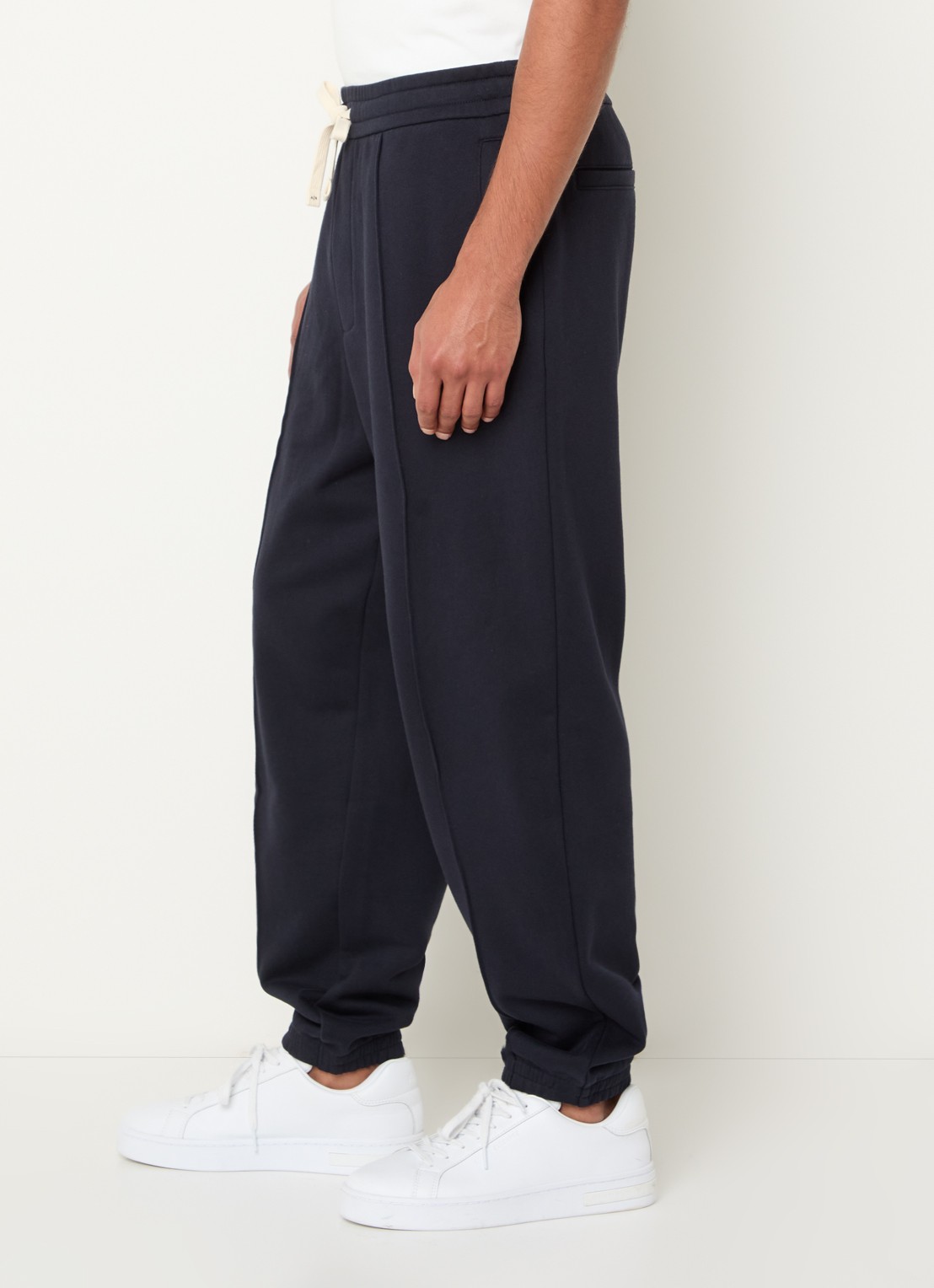 Armani Tapered fit joggingbroek met steekzakken - detail 5 donkerblauw