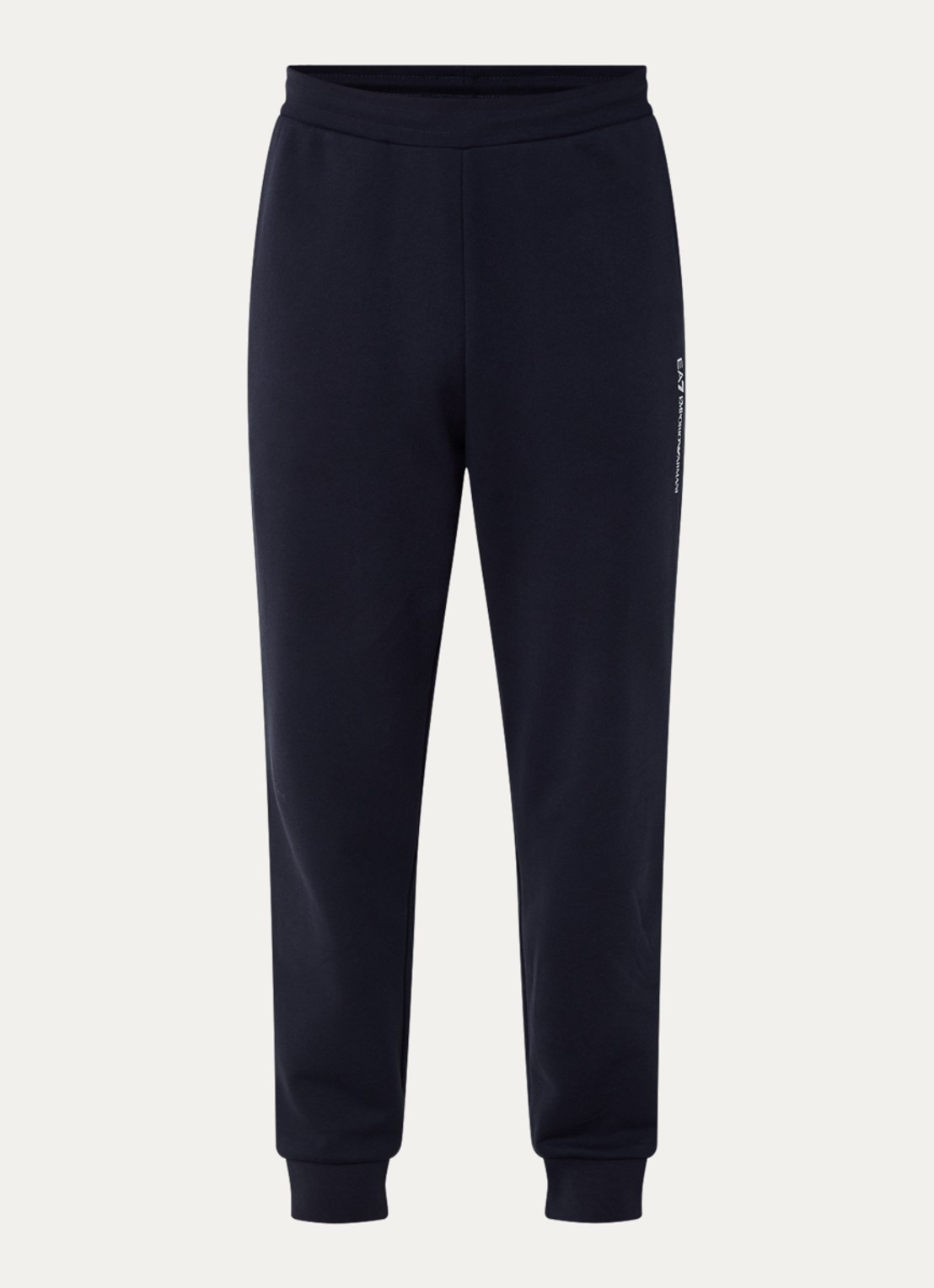 Armani Tapered fit joggingbroek met steekzakken - voorkant donkerblauw