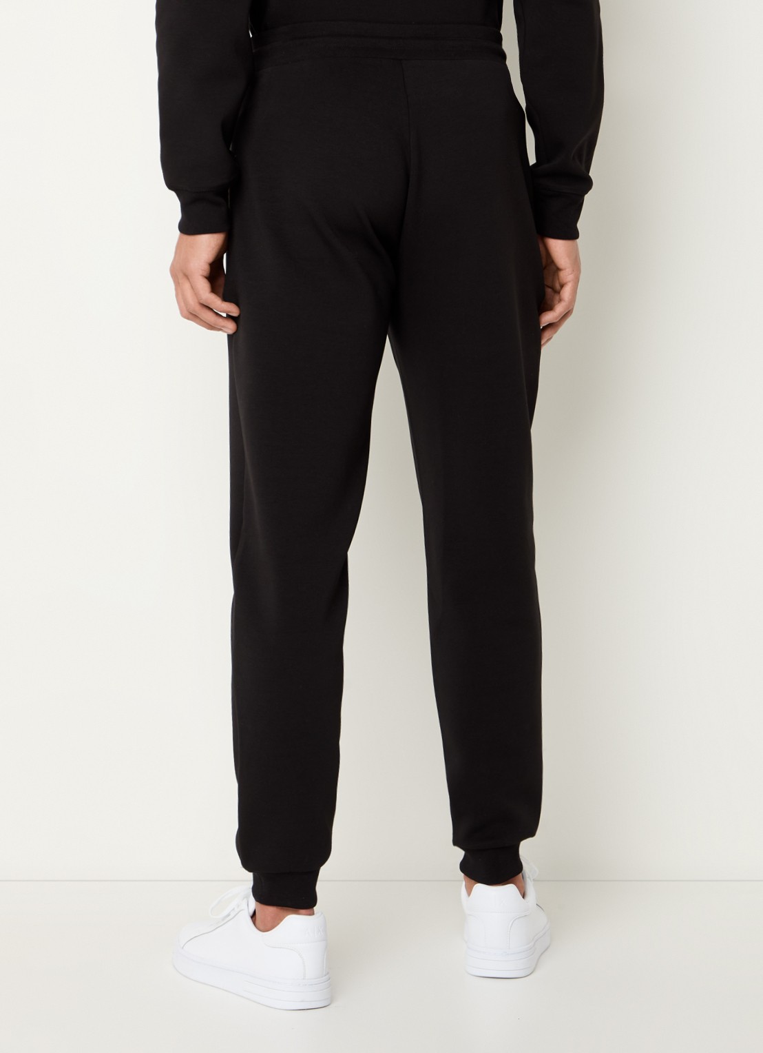 Armani Tapered fit joggingbroek met steekzakken - achterkant 5 zwart