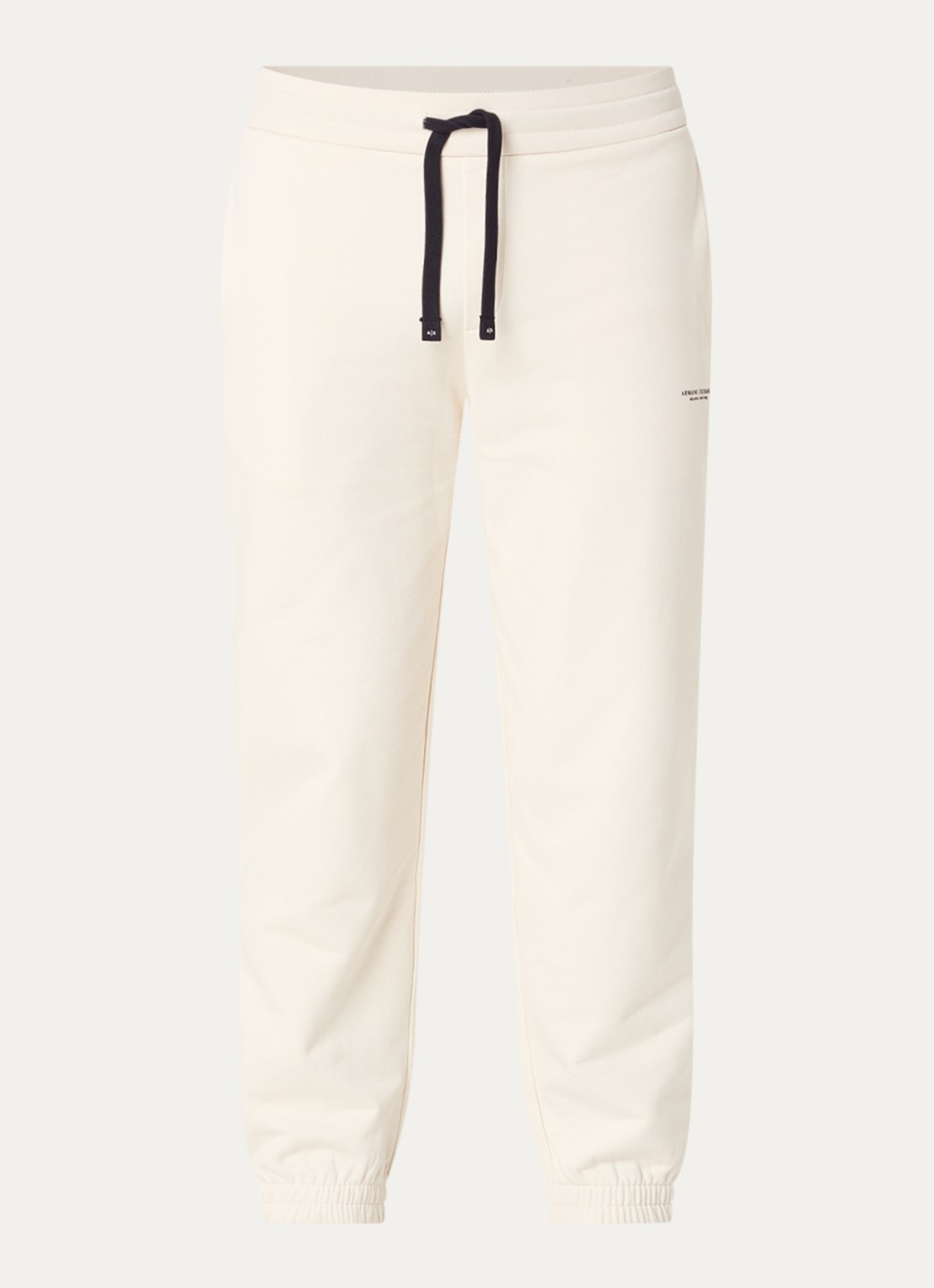 Armani Tapered fit joggingbroek met trekkoord - voorkant 4 creme