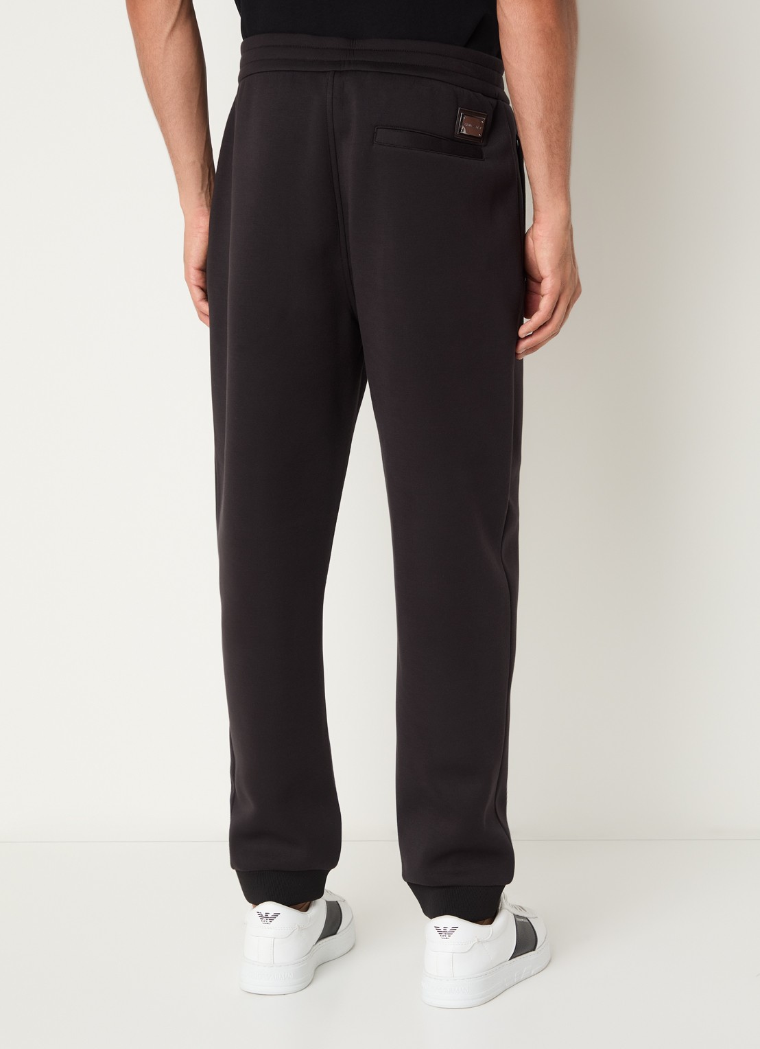 Armani Tapered fit joggingbroek - achterkant zwart