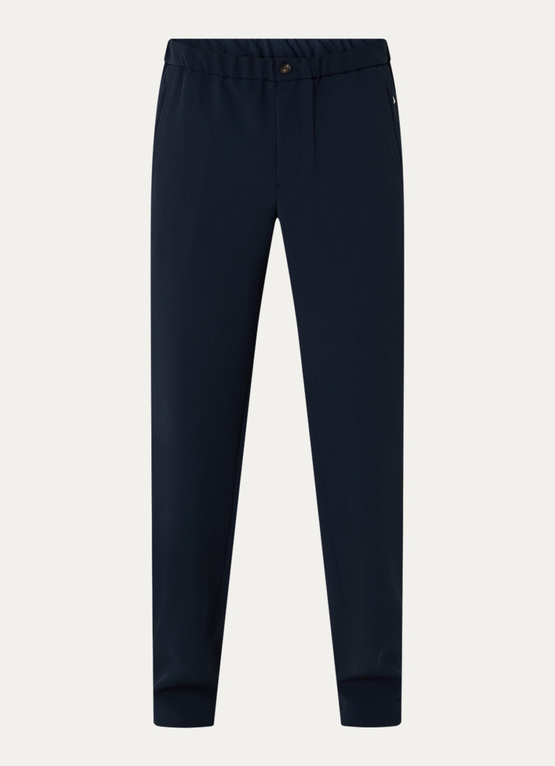 Armani Tapered fit pantalon met ritszakken - voorkant 2 donkerblauw