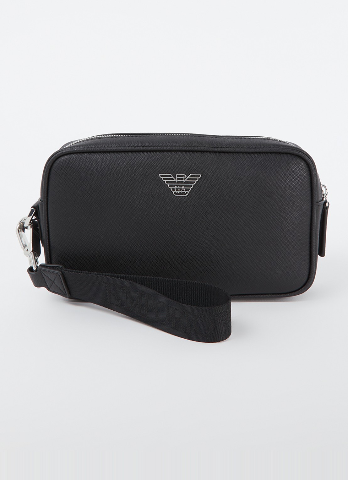 Armani Toilettas met logo - voorkant zwart