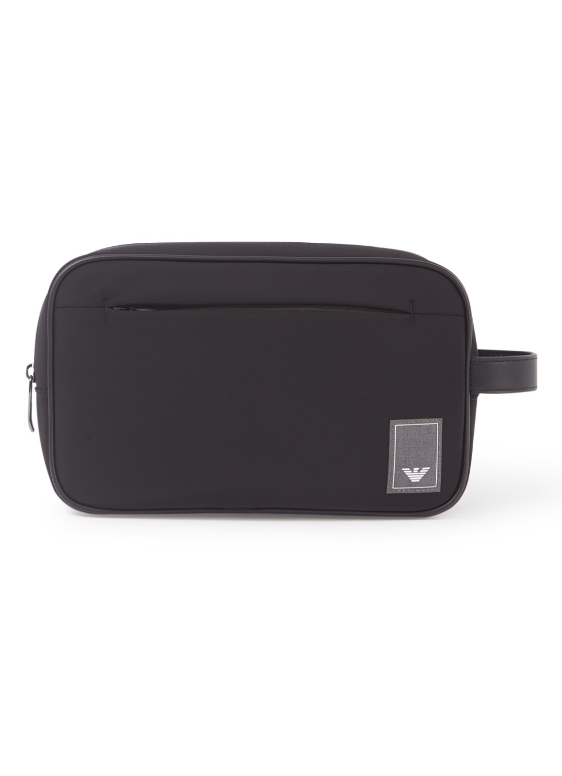 Armani Toilettas met logo - voorkant zwart