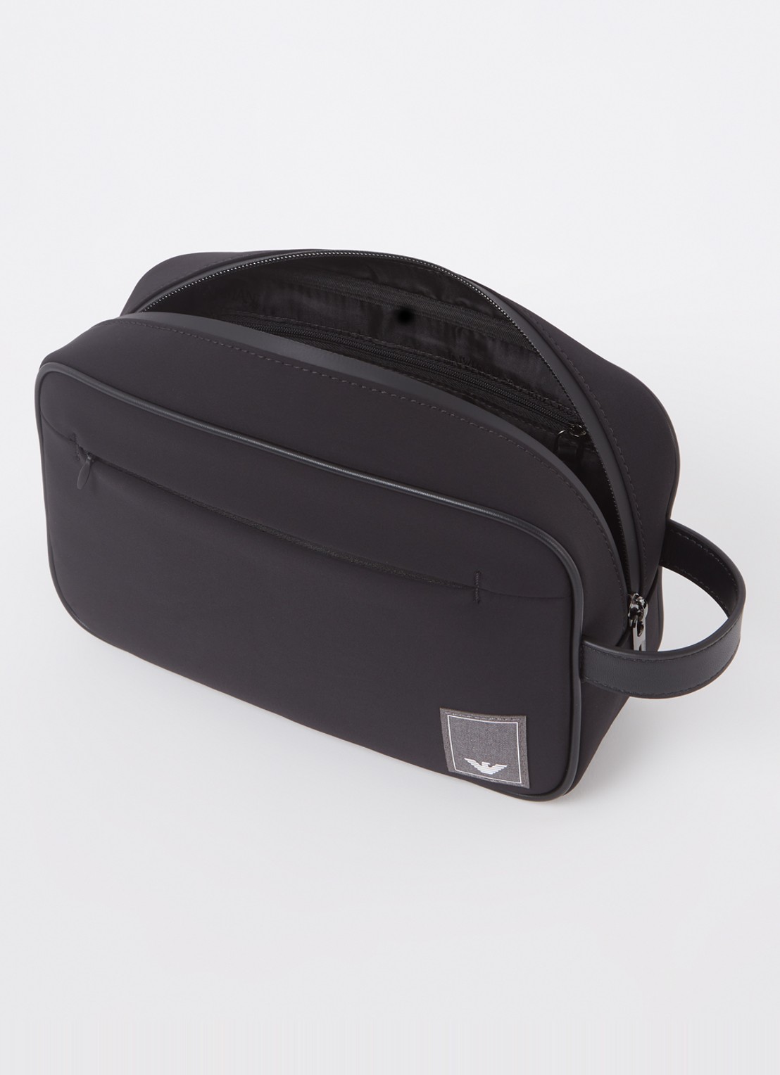 Armani Toilettas met logo - voorkant 2 zwart