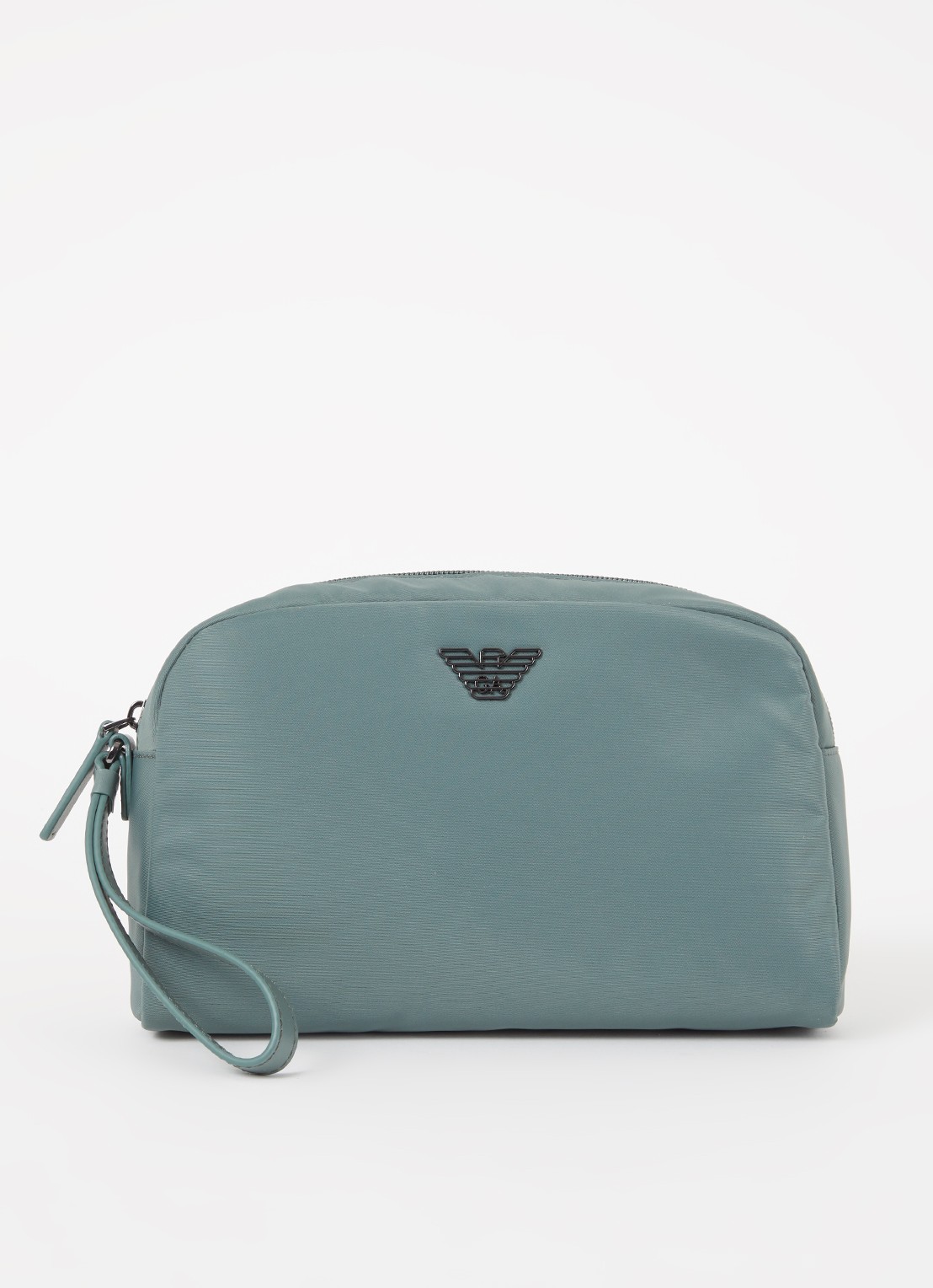 Armani Toilettas met logo - voorkant zeegroen