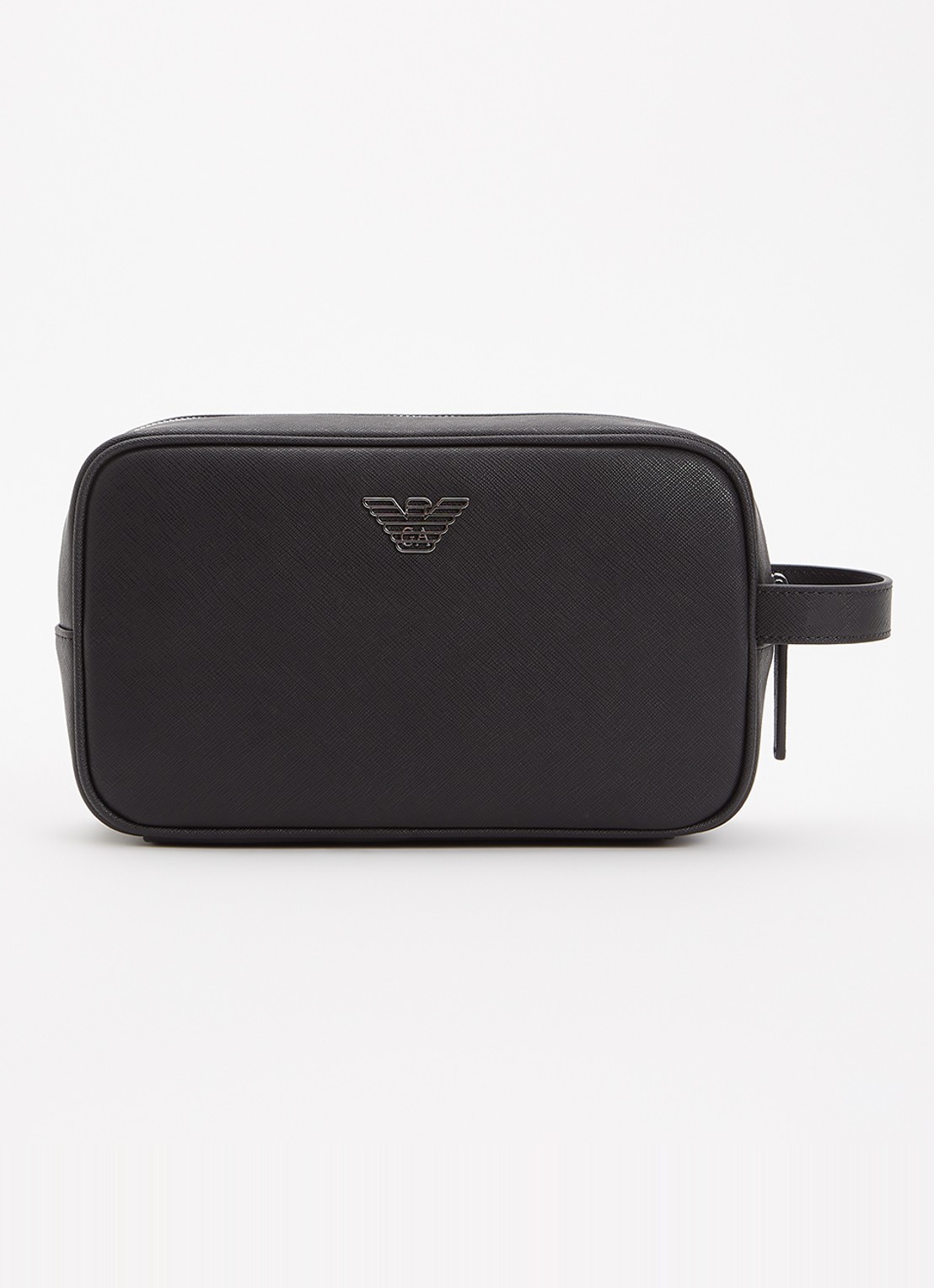 Armani Toilettas met logo - voorkant zwart