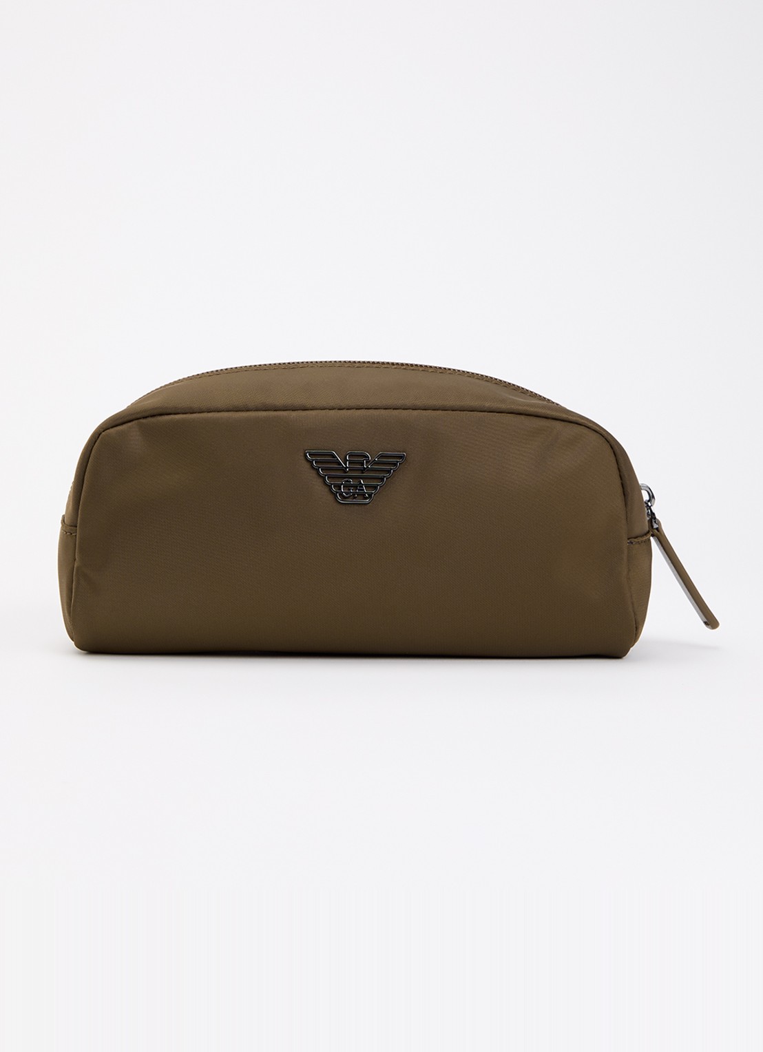 Armani Toilettas met logo - voorkant hazelnootbruin
