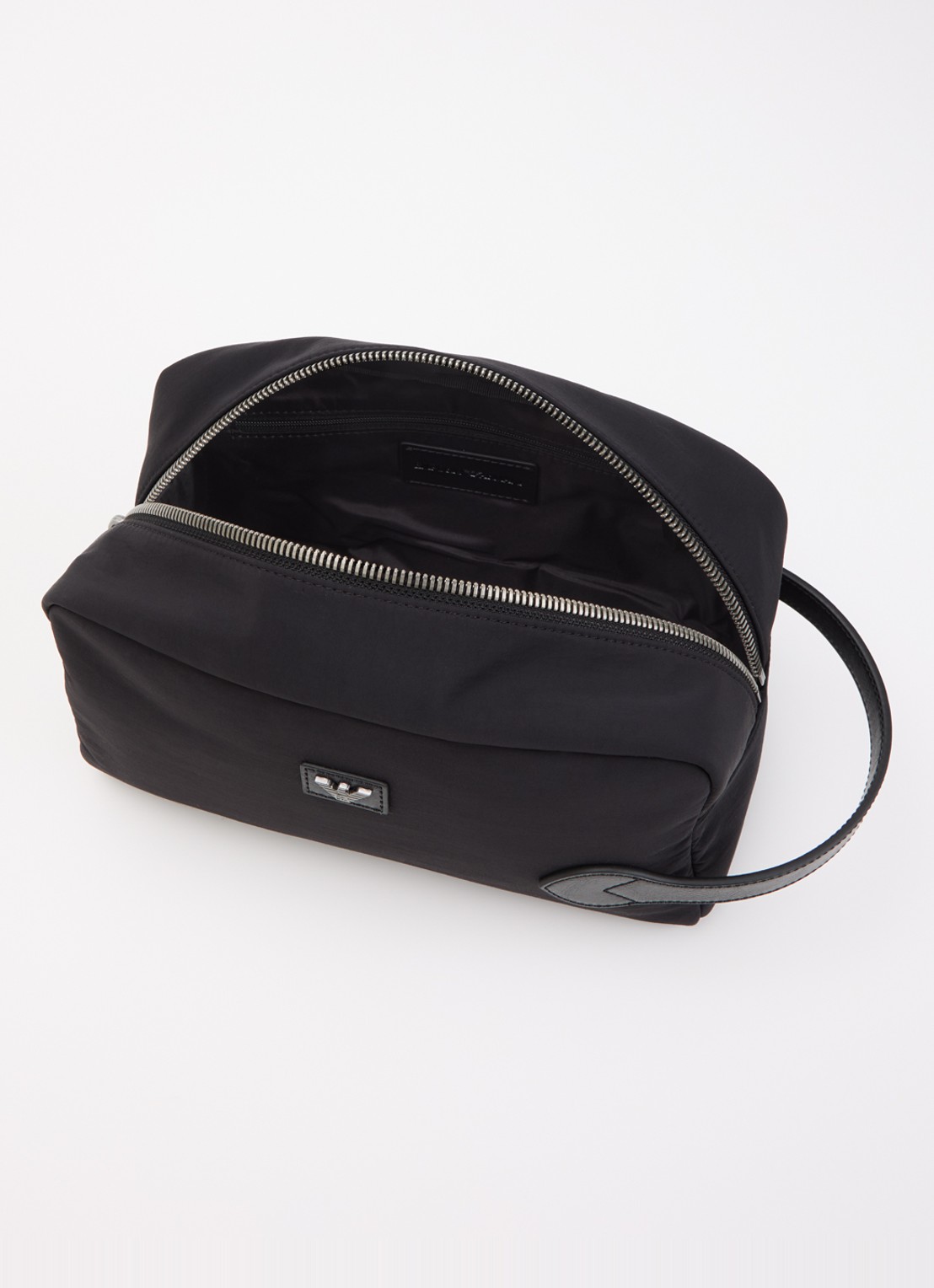 Armani Toilettas met logo - voorkant 2 zwart
