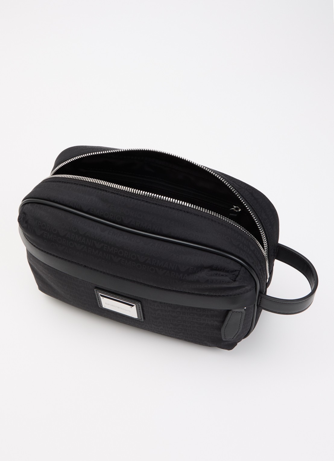 Armani Toillettas met logoprint - voorkant 2 zwart