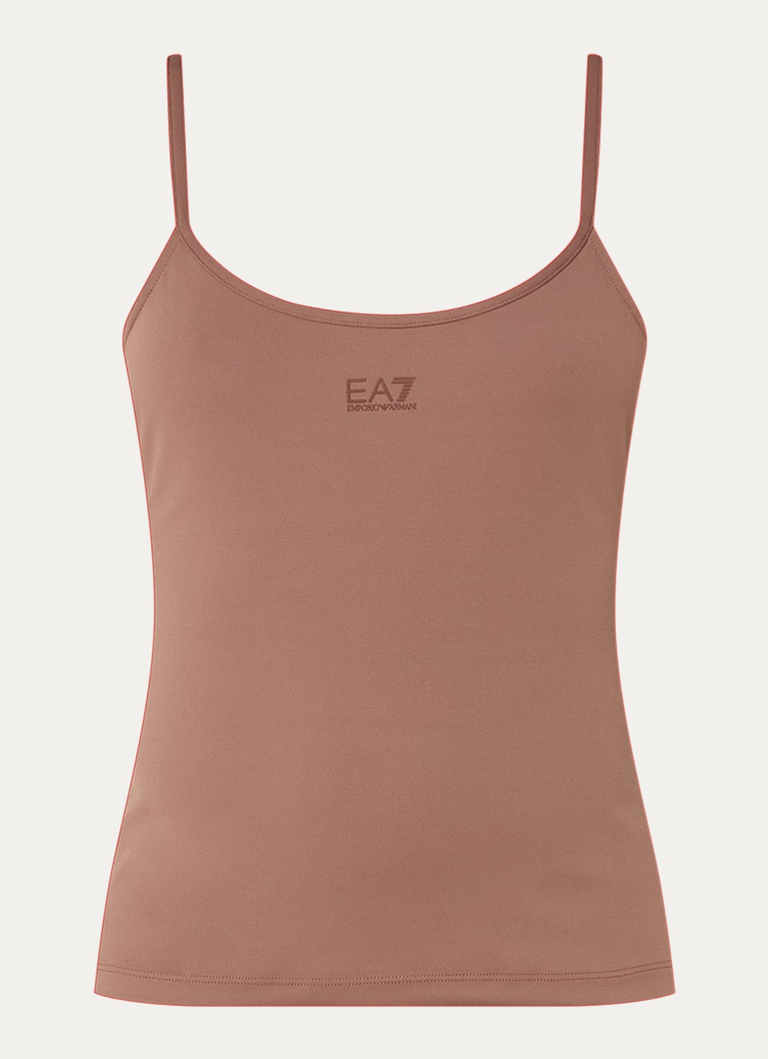 Armani Top met logo - voorkant zalmroze