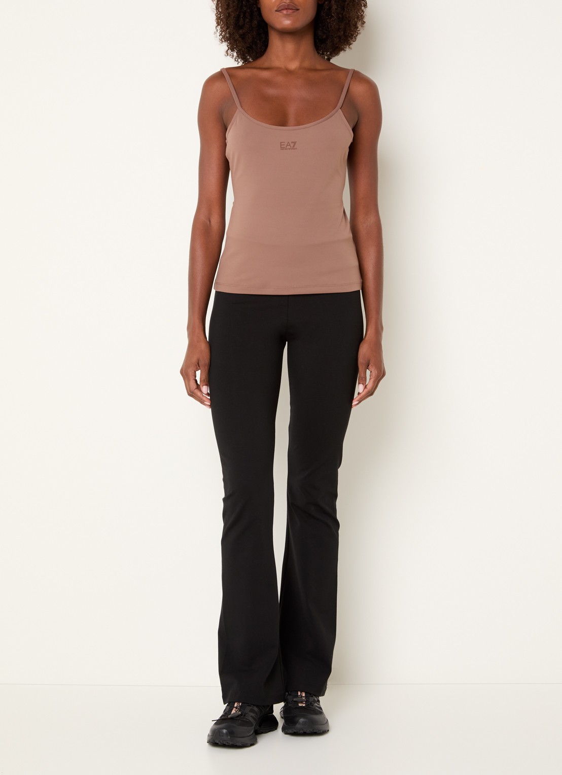 Armani Top met logo - voorkant 2 zalmroze