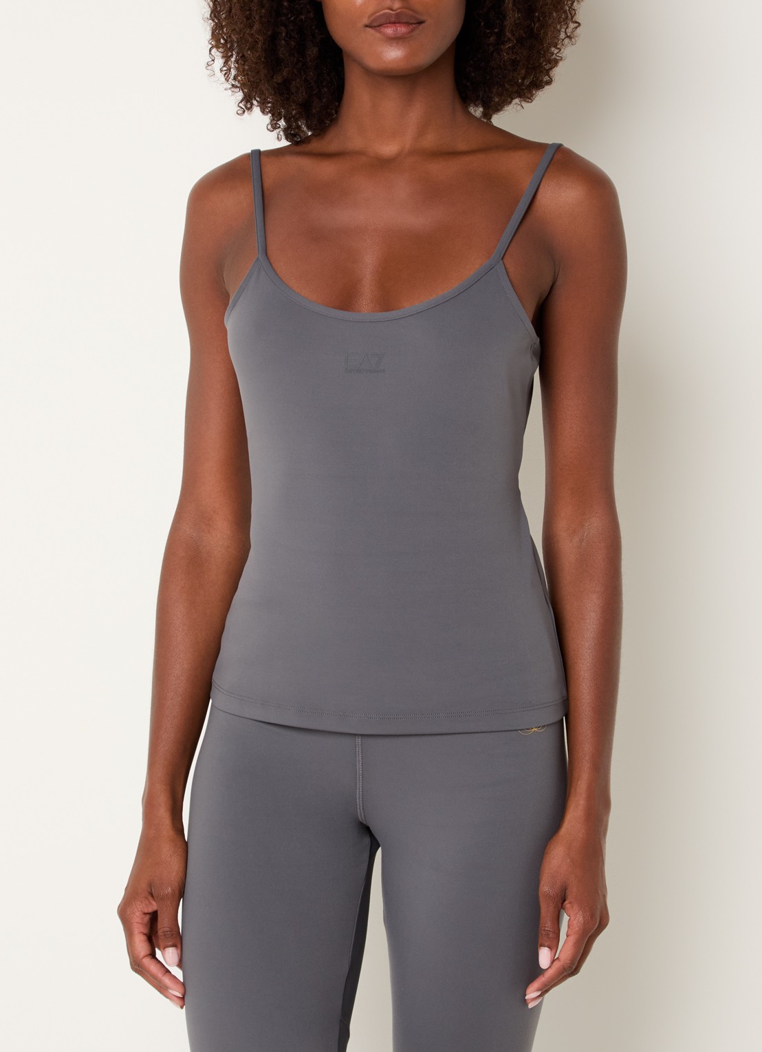 Armani Top met logo - detail 3 antraciet