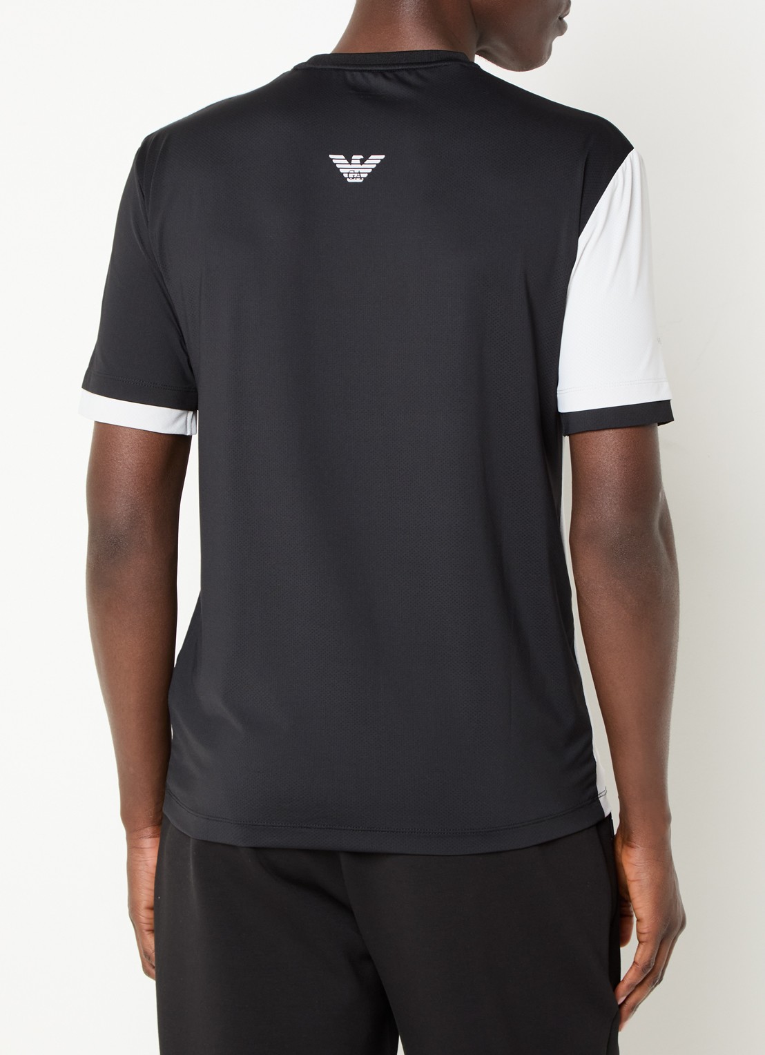 Armani Trainings T-shirt met logo - achterkant 2 zwart