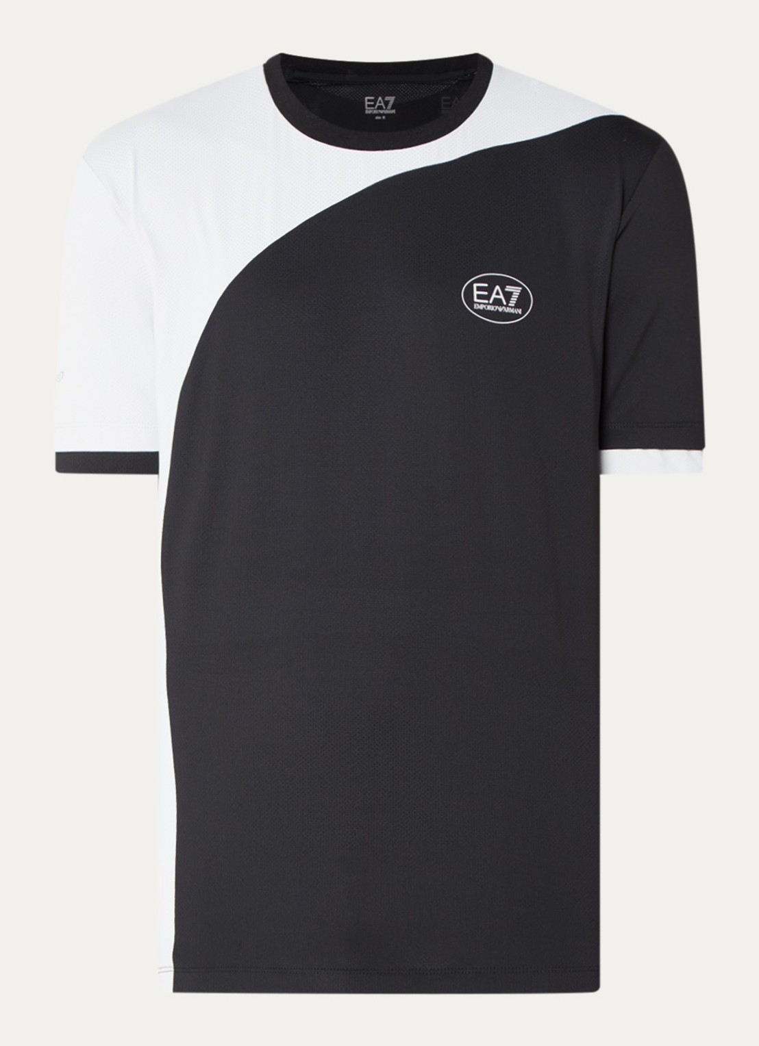 Armani Trainings T-shirt met logo - voorkant 3 zwart