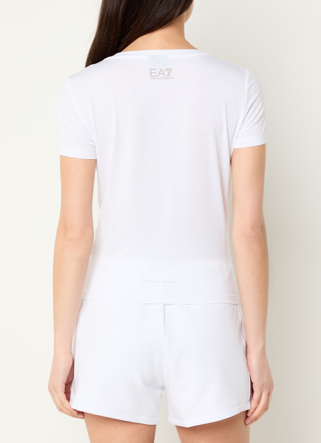 Armani Trainings T-shirt met logoprint - achterkant 4 wit