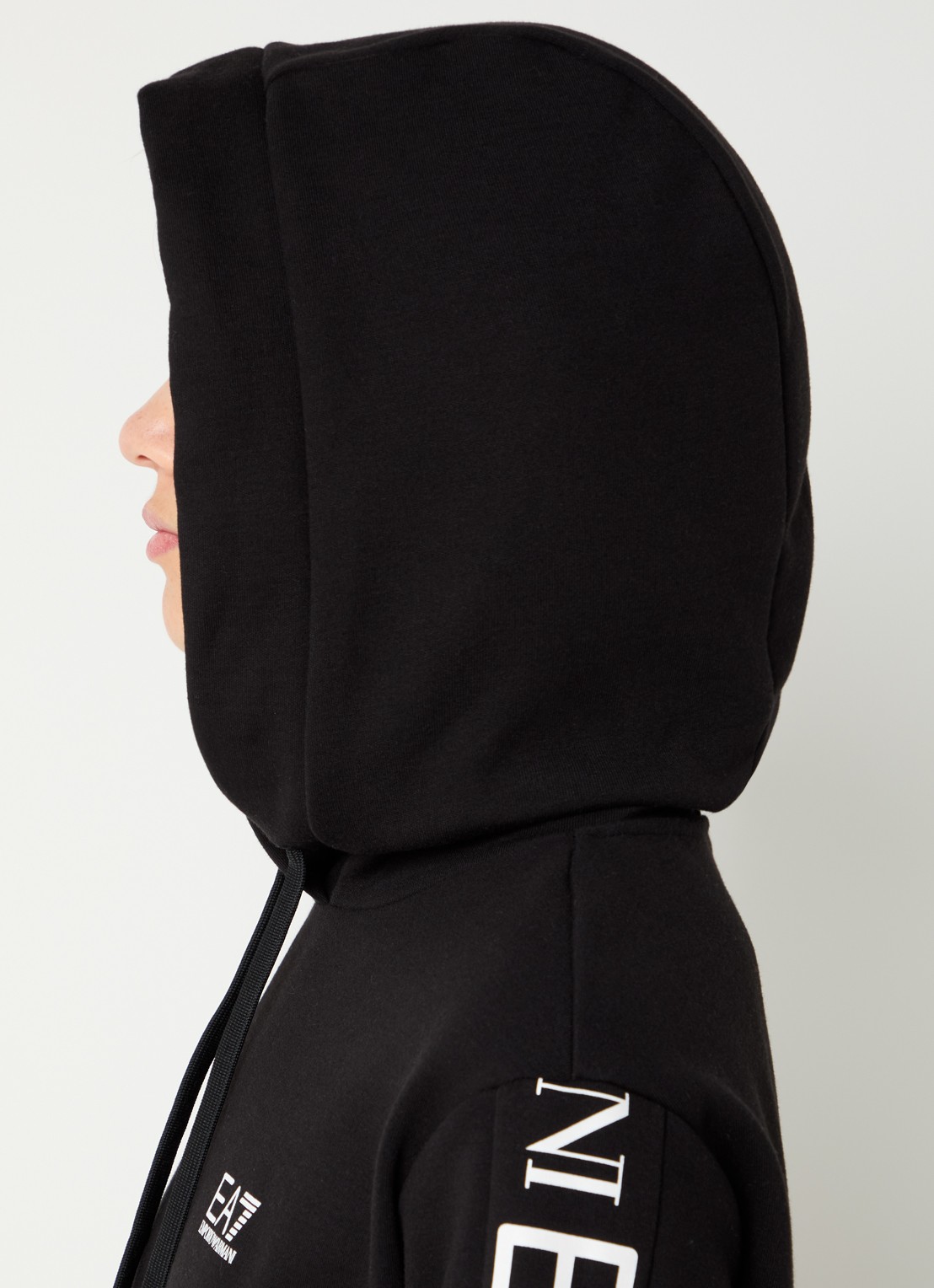 Armani Trainingspak met capuchon en logoprint - detail 7 zwart