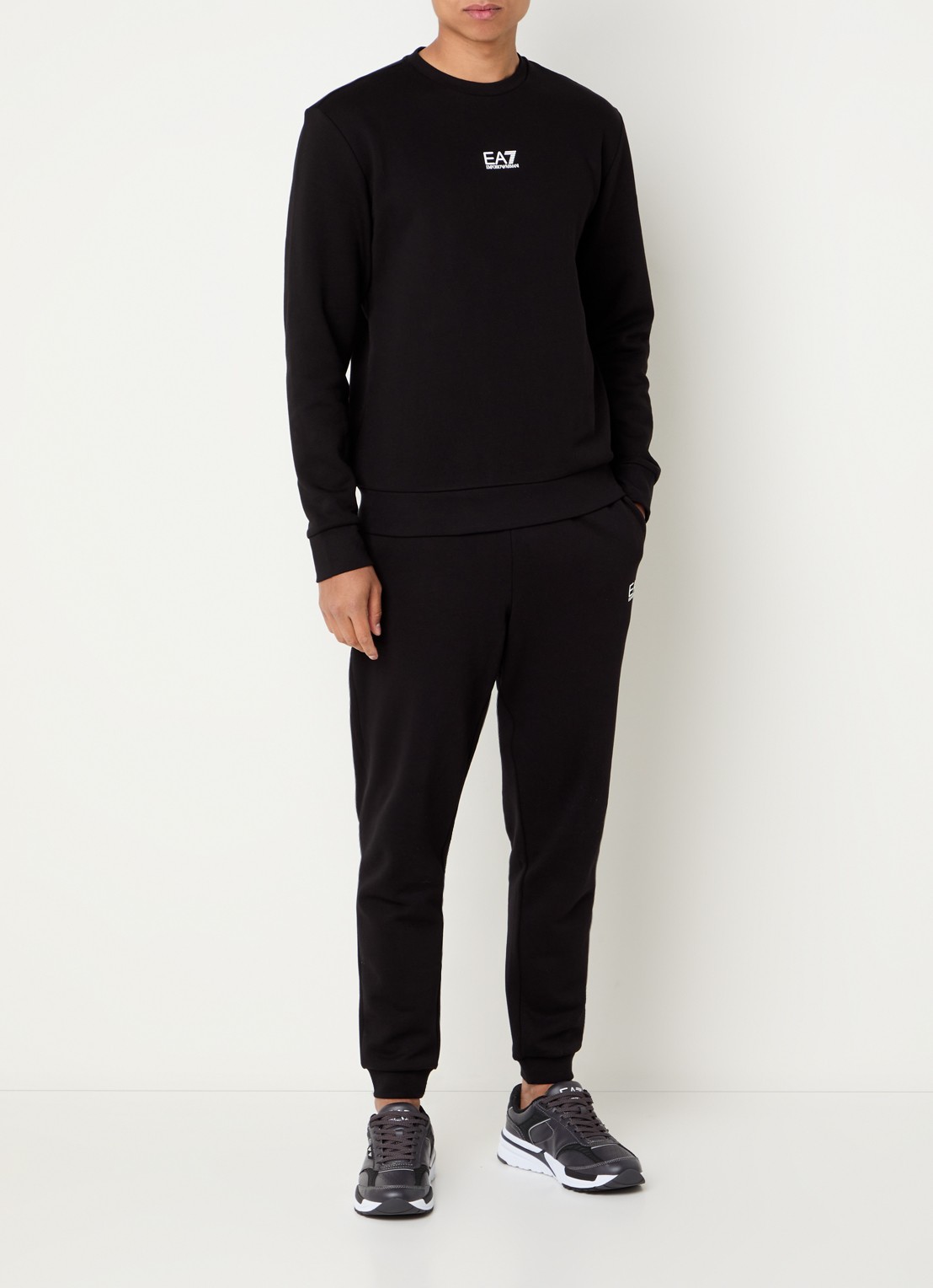 Armani Trainingspak met logo en steekzakken - detail 4 zwart