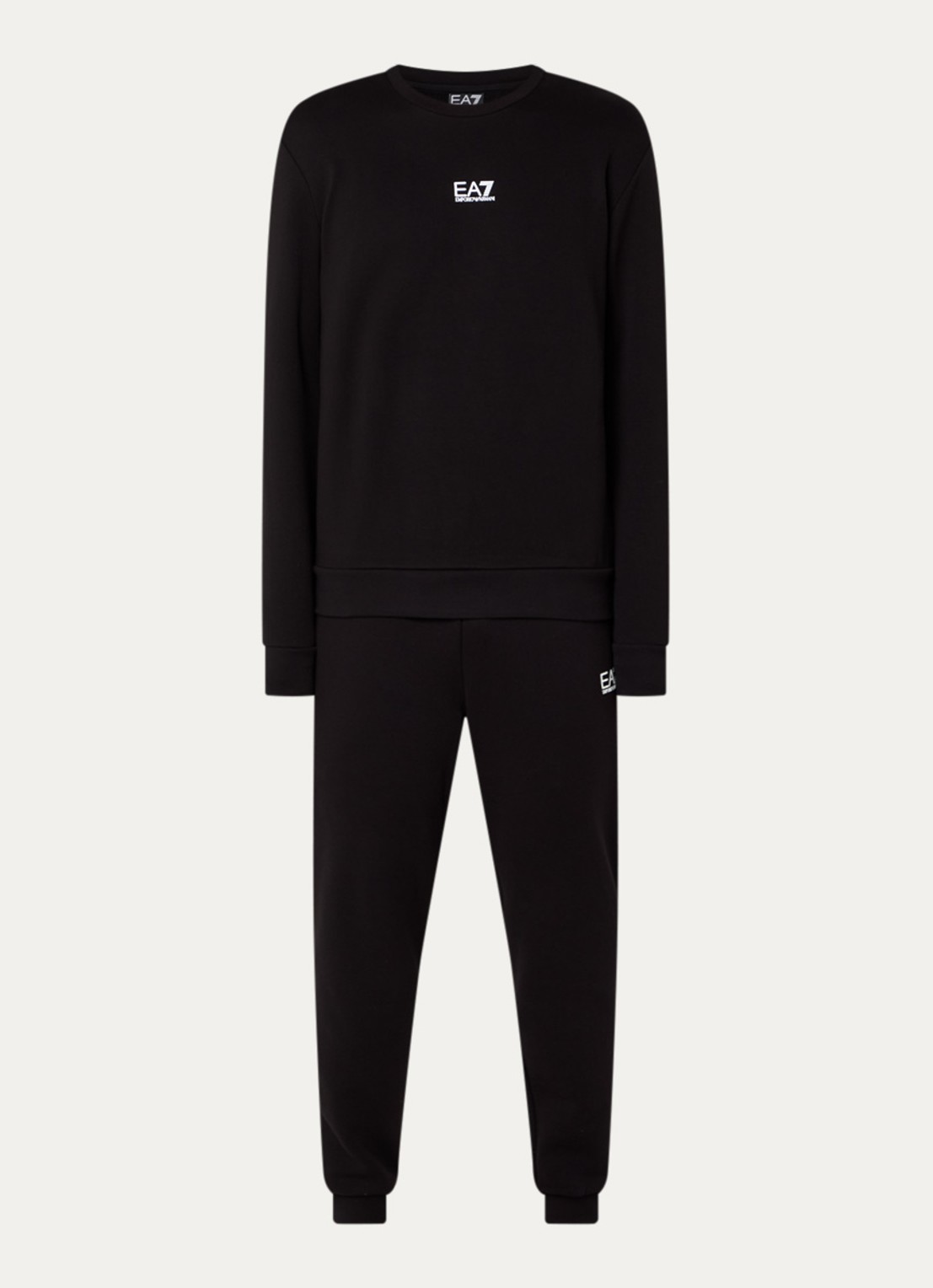 Armani Trainingspak met logo en steekzakken - voorkant 2 zwart