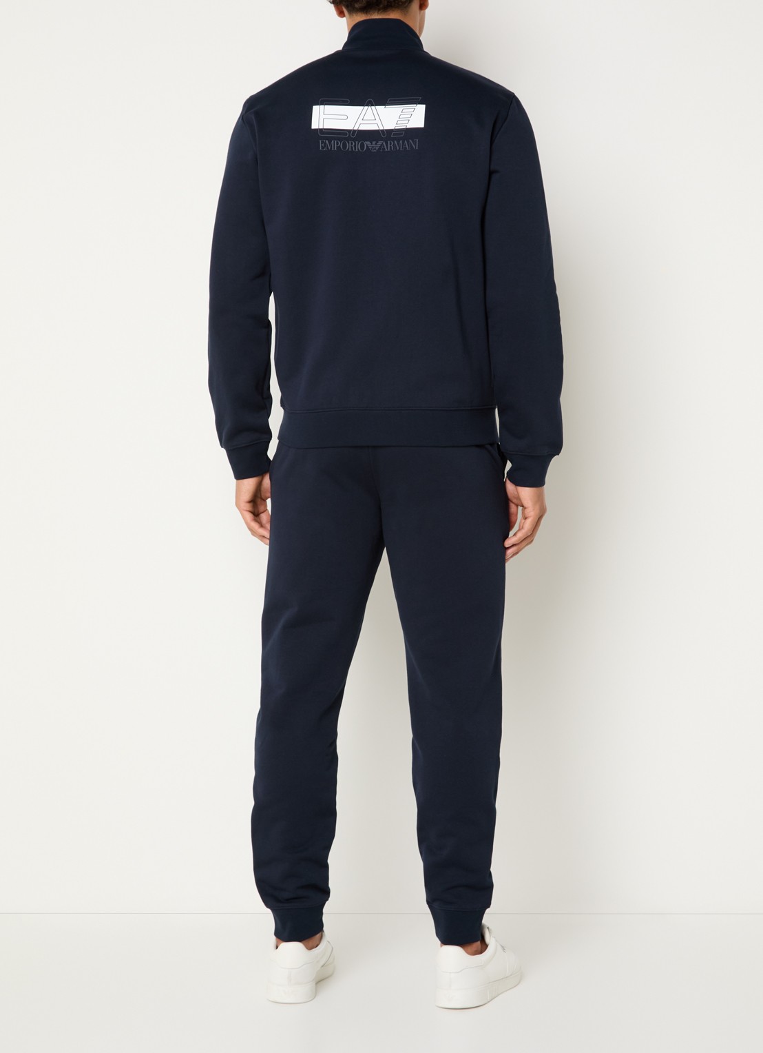 Armani Trainingspak met logo en steekzakken - achterkant donkerblauw