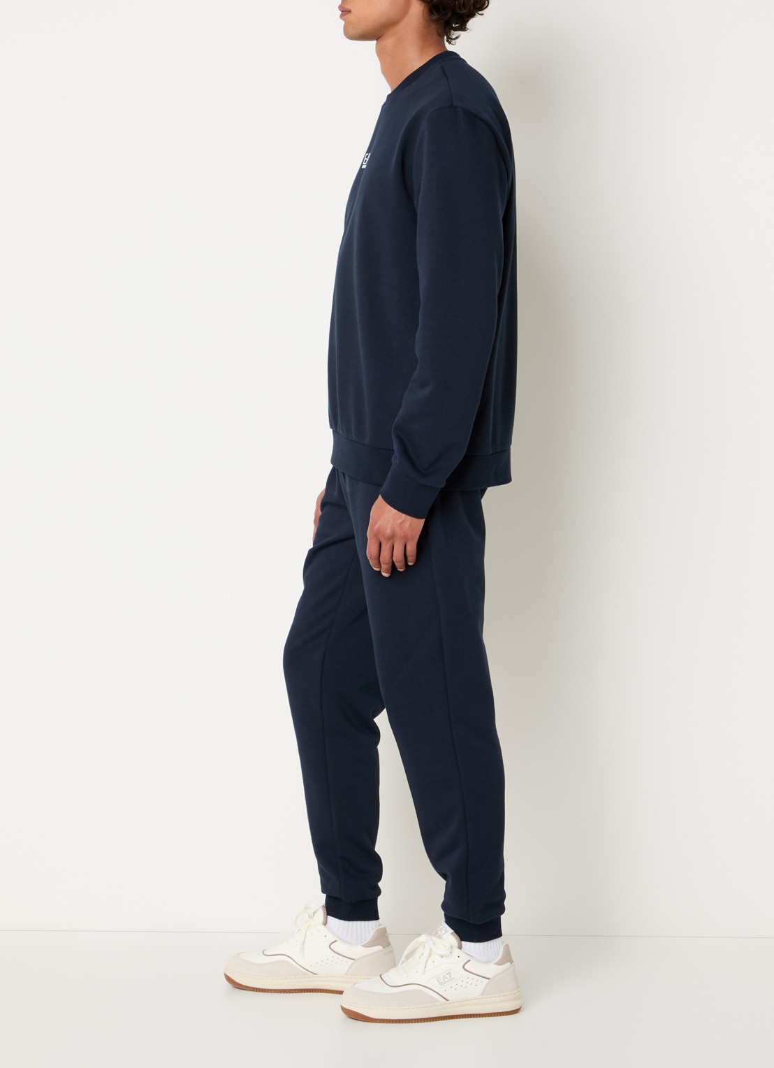 Armani Trainingspak met logo en steekzakken - voorkant 2 donkerblauw