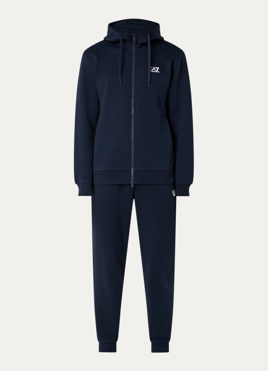Armani Trainingspak met logo en steekzakken - voorkant 4 donkerblauw