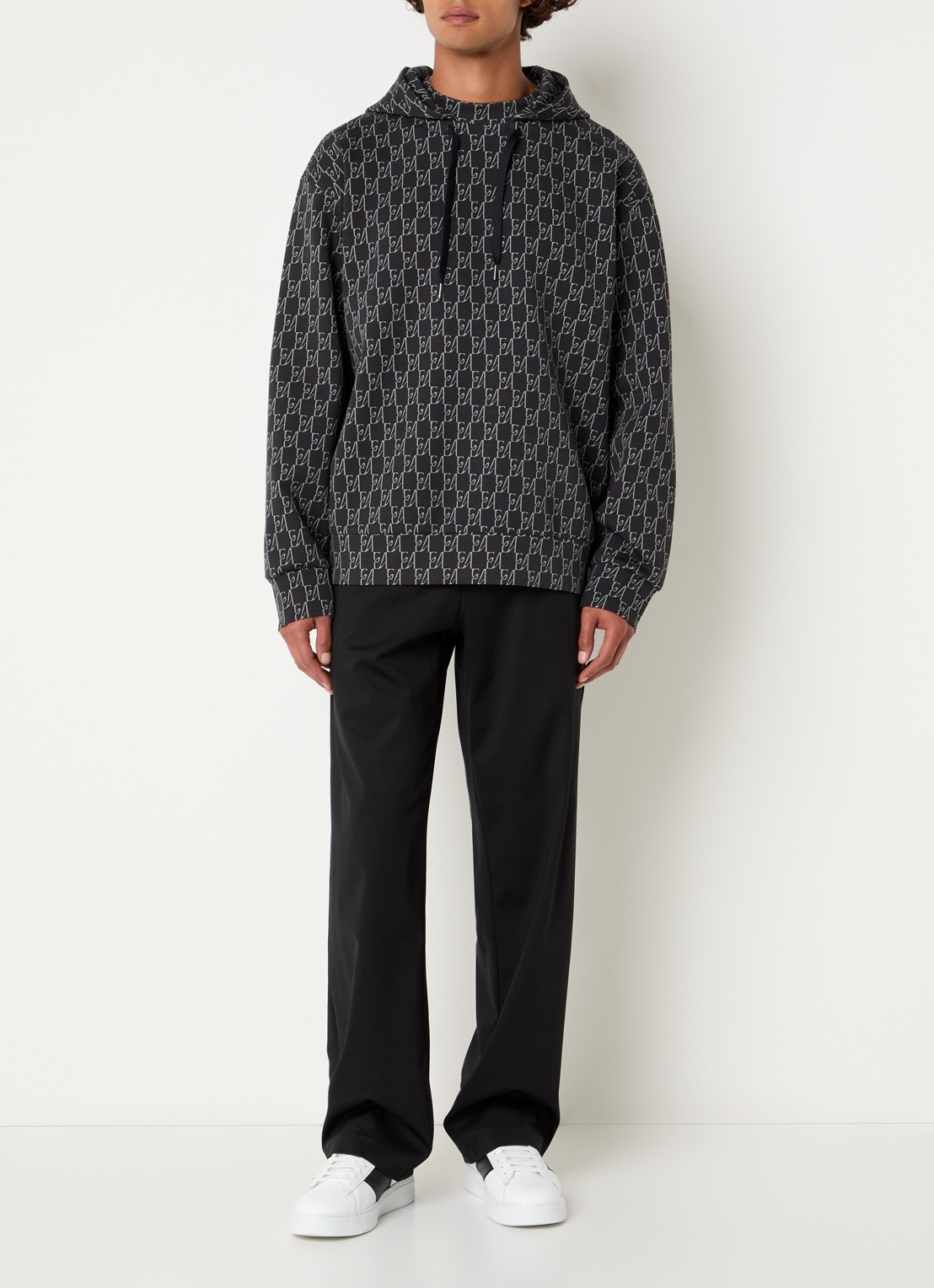 Armani Trainingspak met logo en steekzakken - detail antraciet