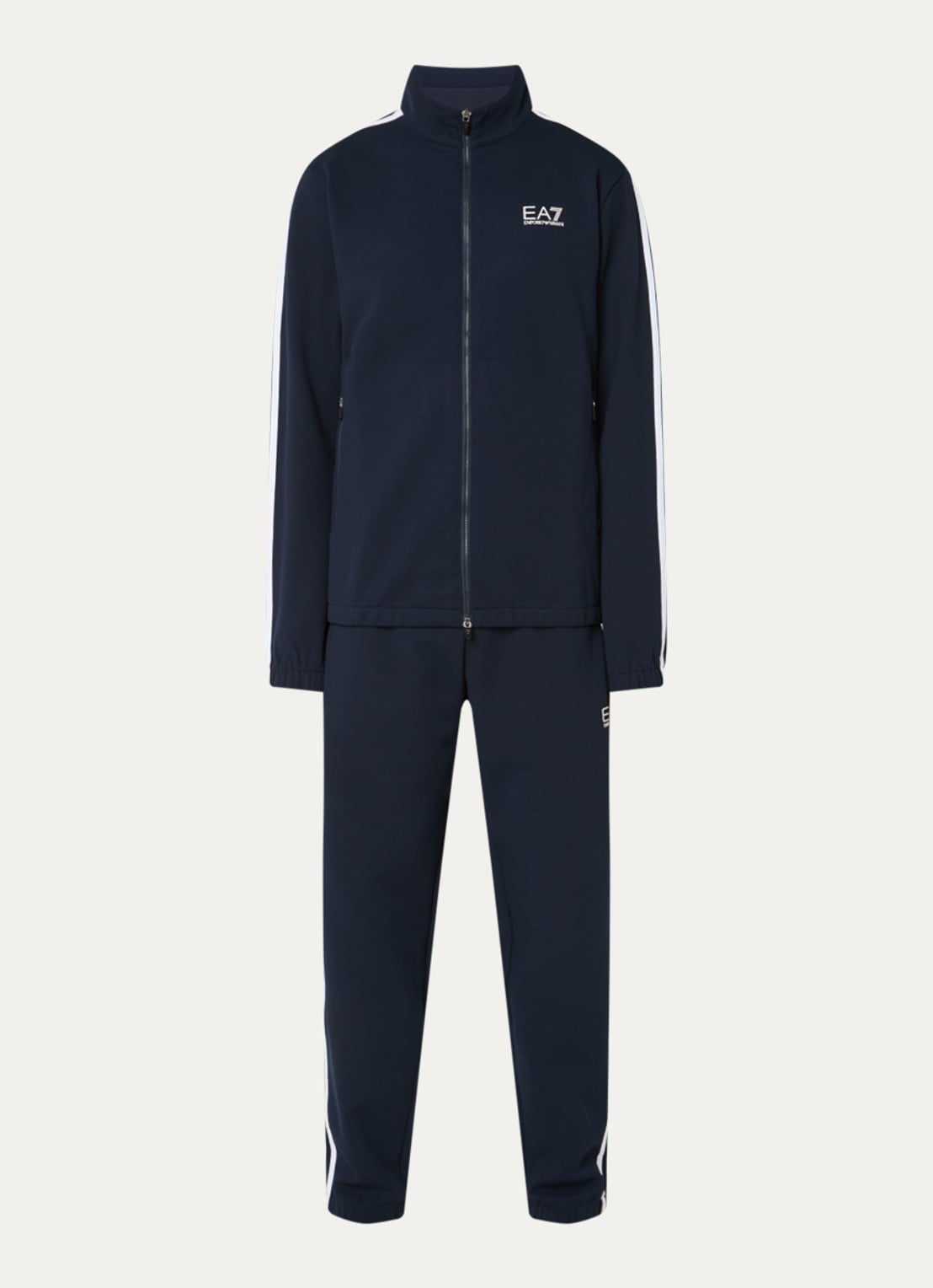 Armani Trainingspak met logo - voorkant 3 donkerblauw