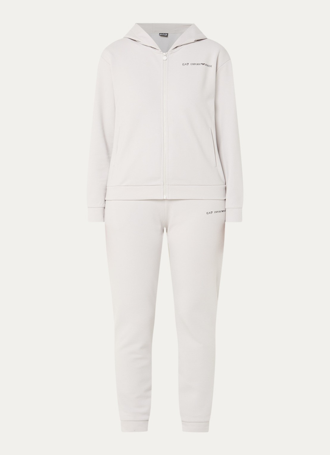 Armani Trainingspak met logo - voorkant 4 beige