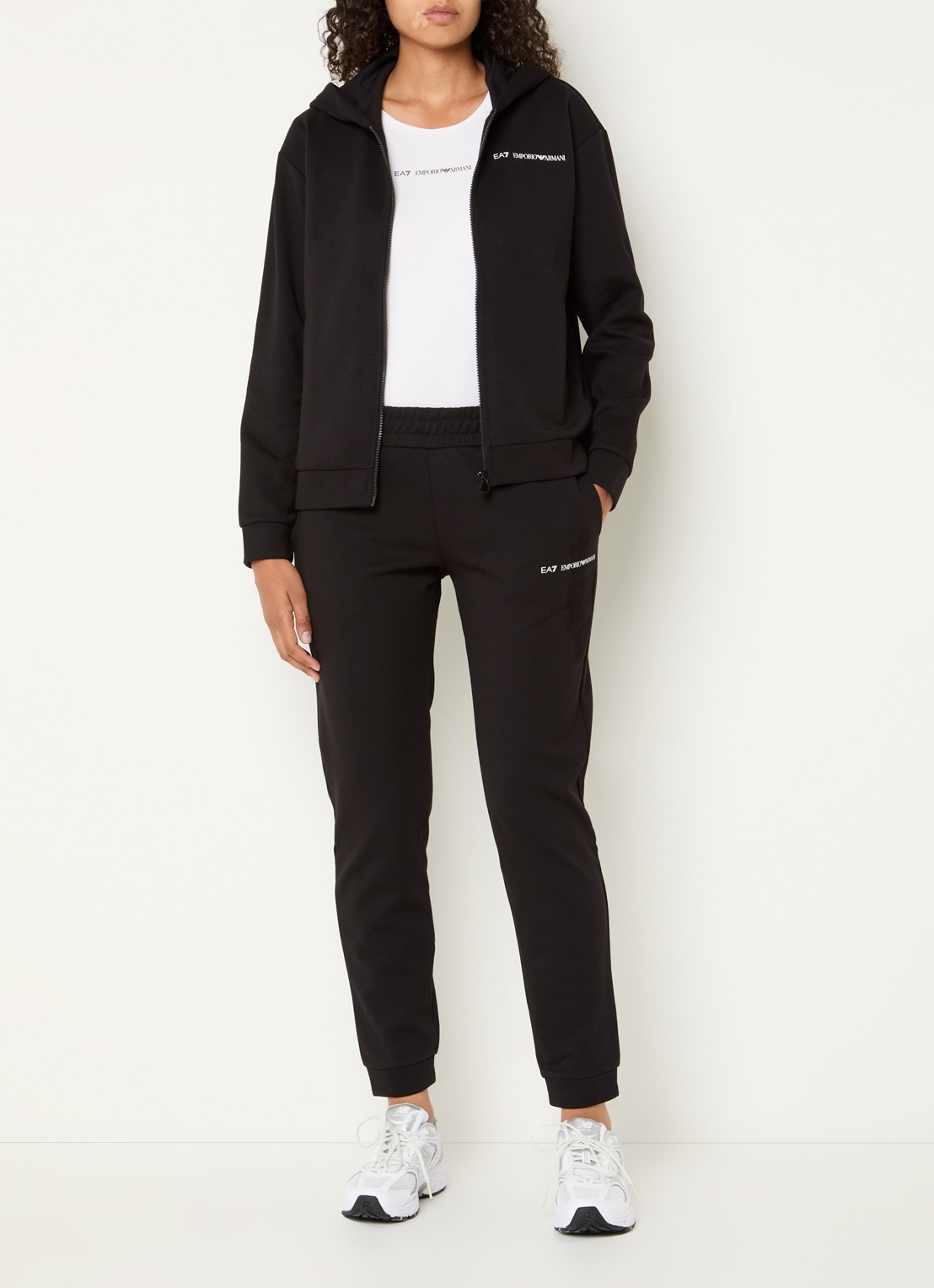 Armani Trainingspak met logo - detail 3 zwart