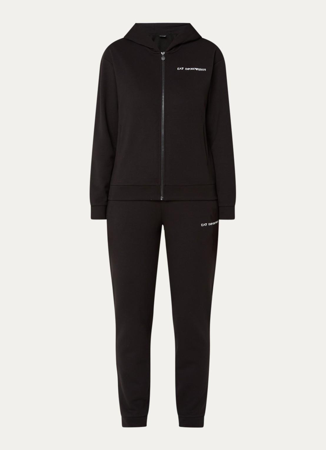 Armani Trainingspak met logo - voorkant zwart