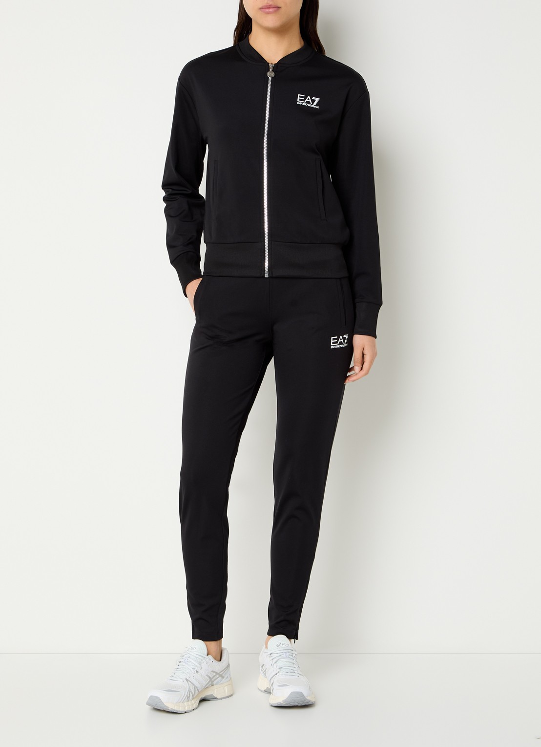 Armani Trainingspak met logo - detail 2 zwart