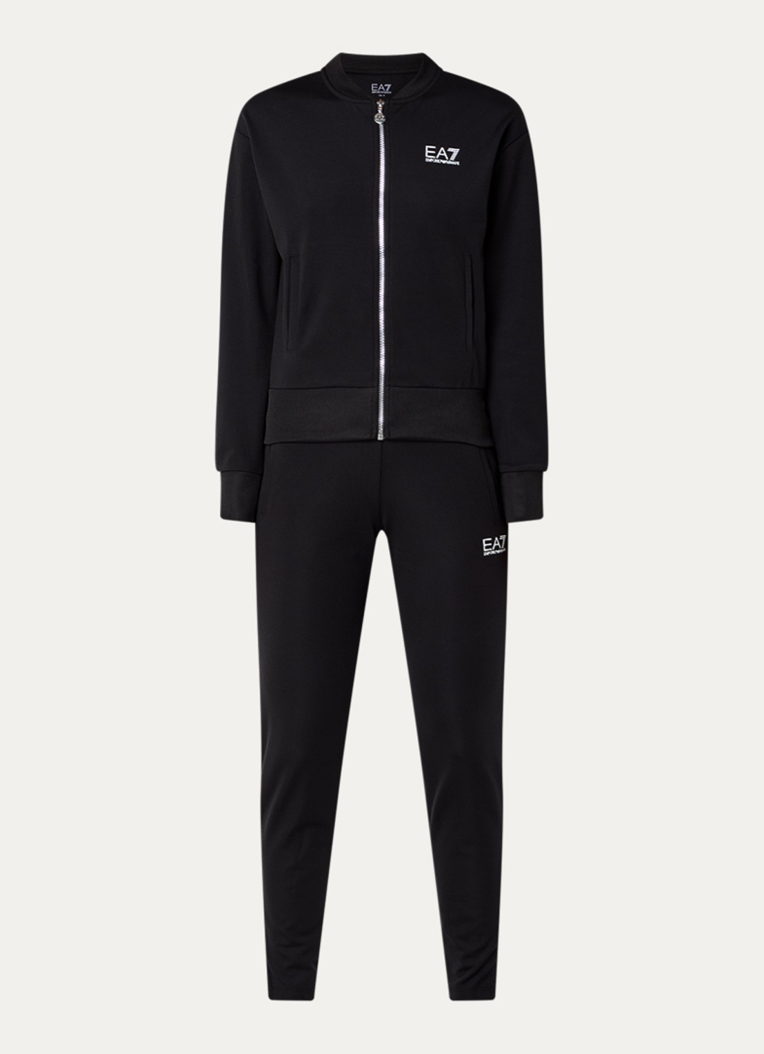 Armani Trainingspak met logo - voorkant 3 zwart