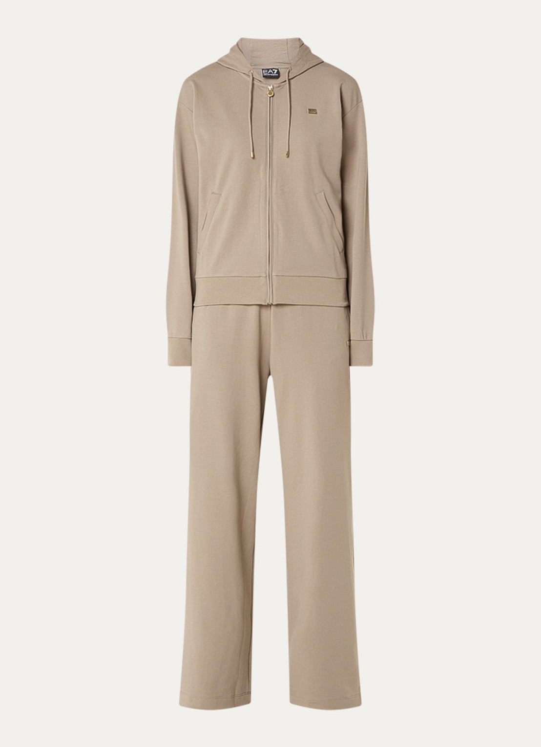 Armani Trainingspak met logo - voorkant 4 donkerbeige