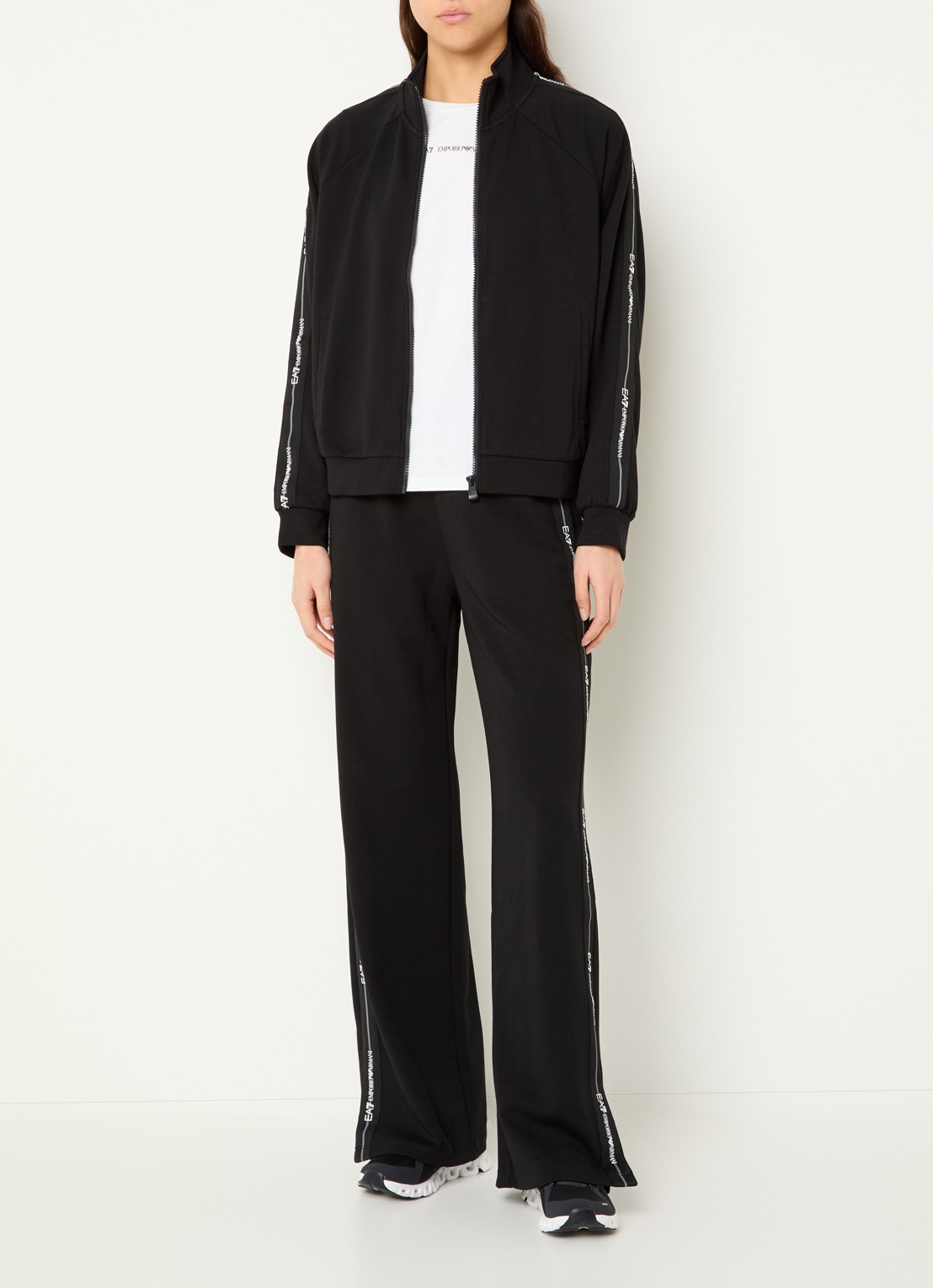 Armani Trainingspak met logoband - detail 4 zwart