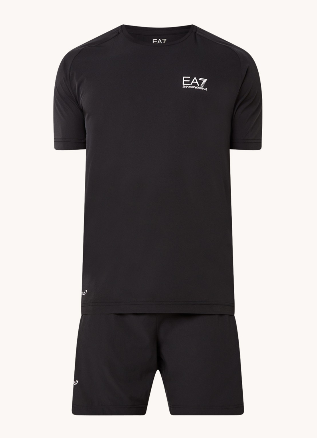 Armani Trainingspak met logoprint - voorkant 4 zwart