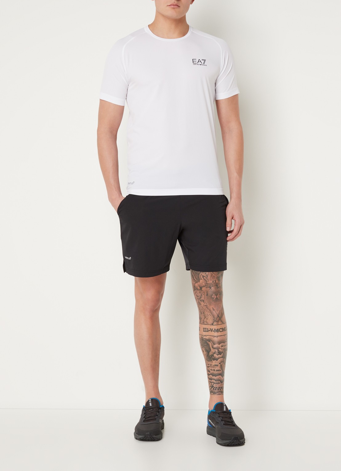 Armani Trainingspak met logoprint - voorkant 3 wit