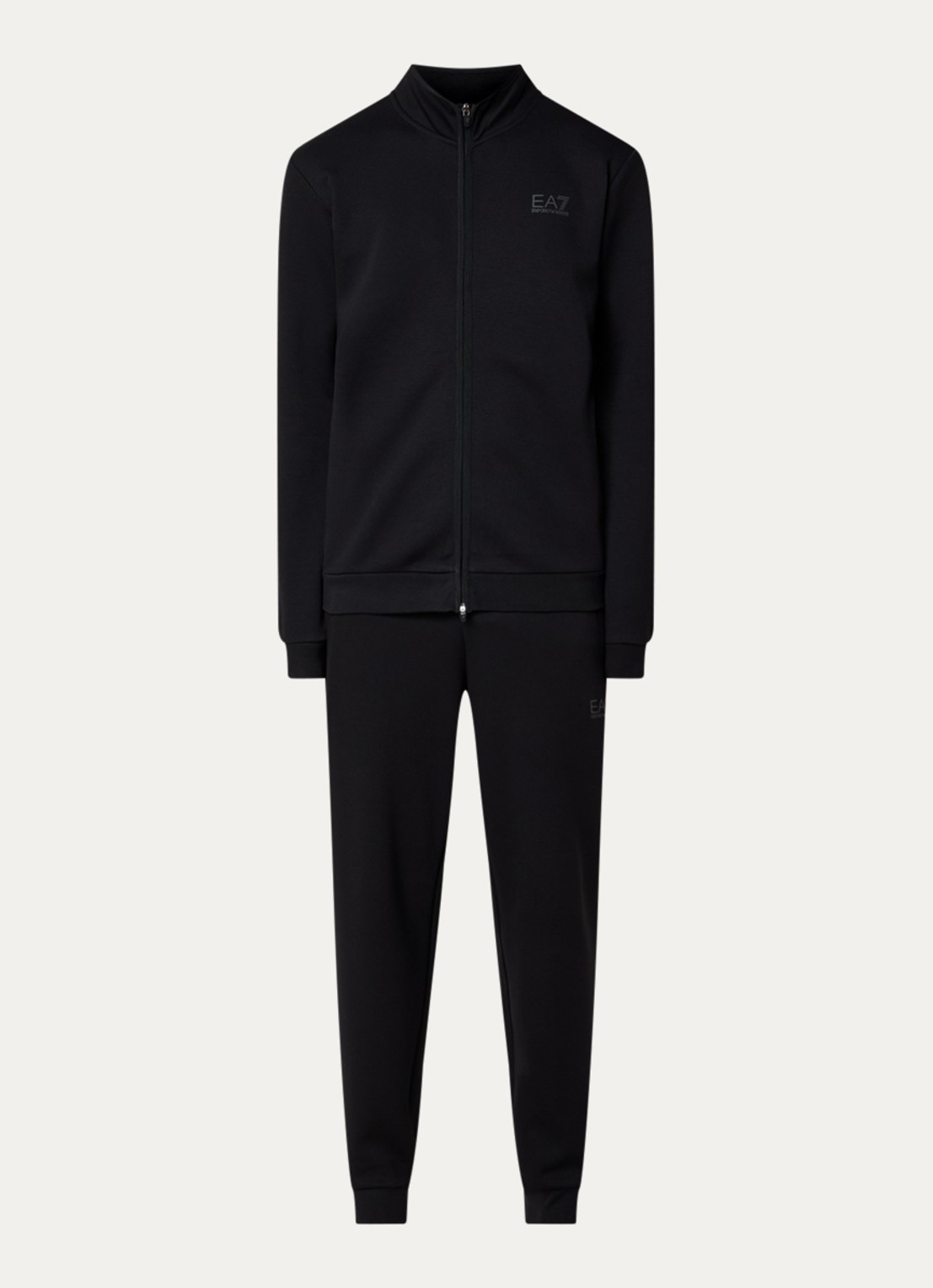 Armani Trainingspak met logoprint - voorkant 3 zwart