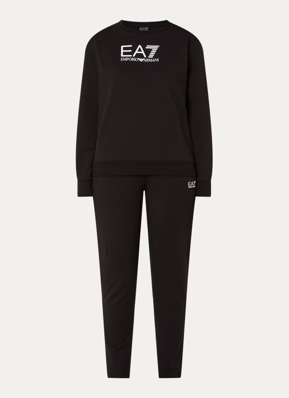 Armani Trainingspak met logoprint - voorkant 3 diepzwart