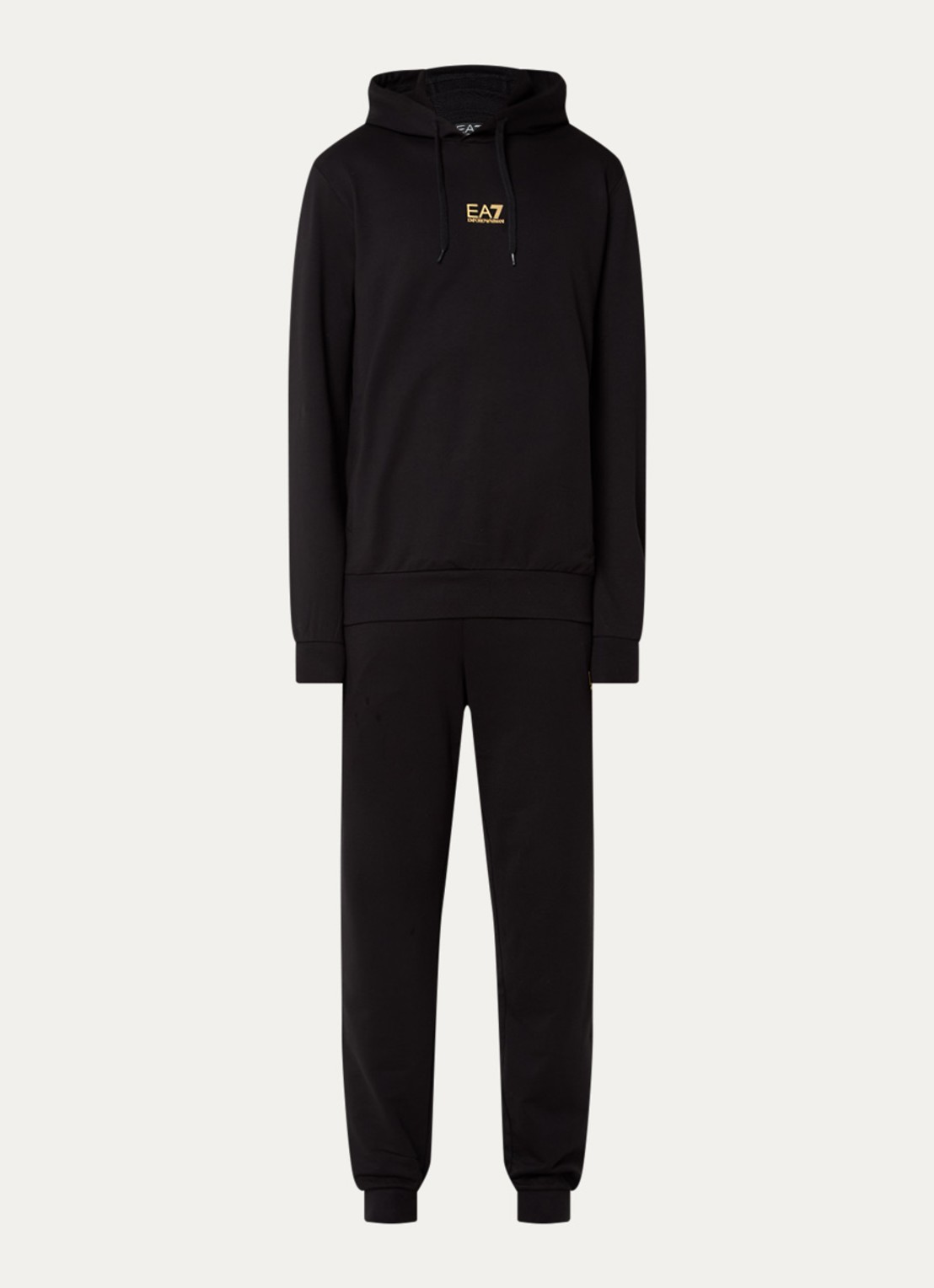 Armani Trainingspak met steekzakken en logo - voorkant 3 zwart