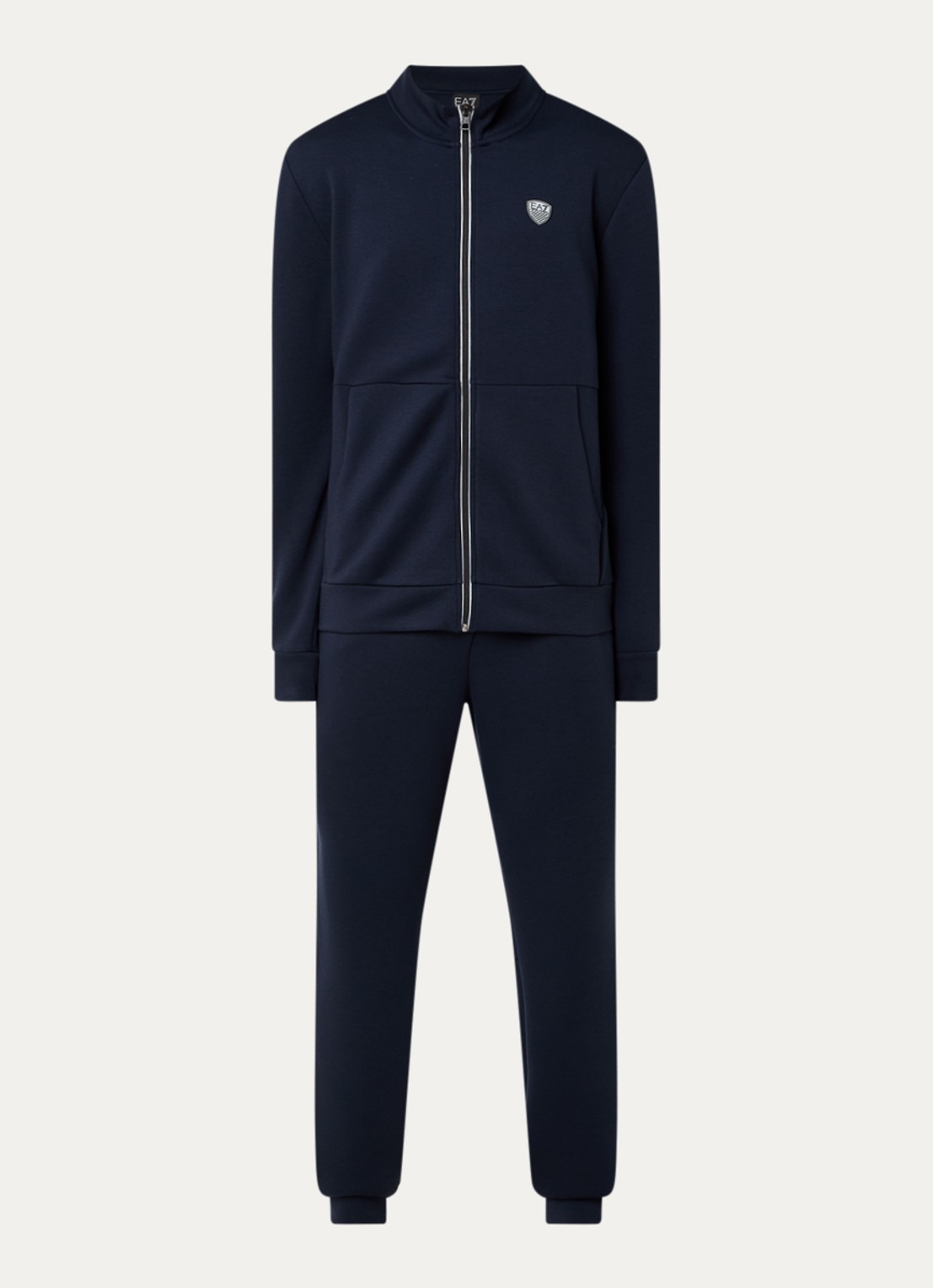 Armani Trainingspak met steekzakken en logo - voorkant 3 donkerblauw