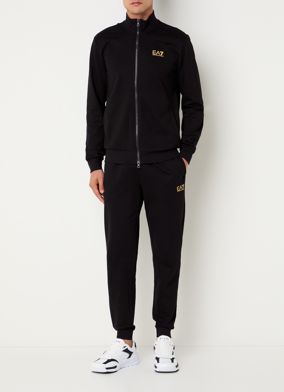 Armani Trainingspak met steekzakken en logo - detail 2 zwart